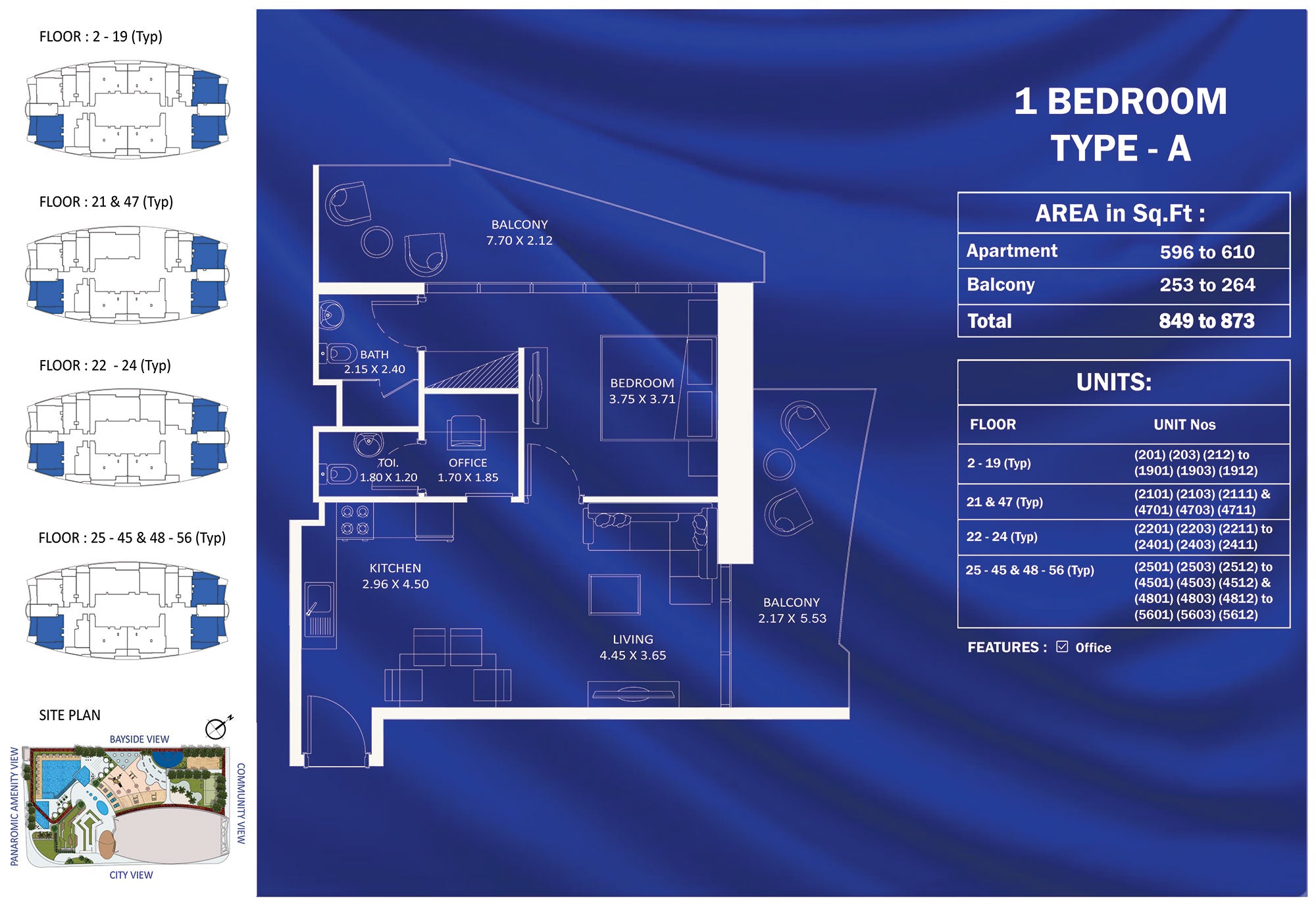 1 BEDROOM TYPE A