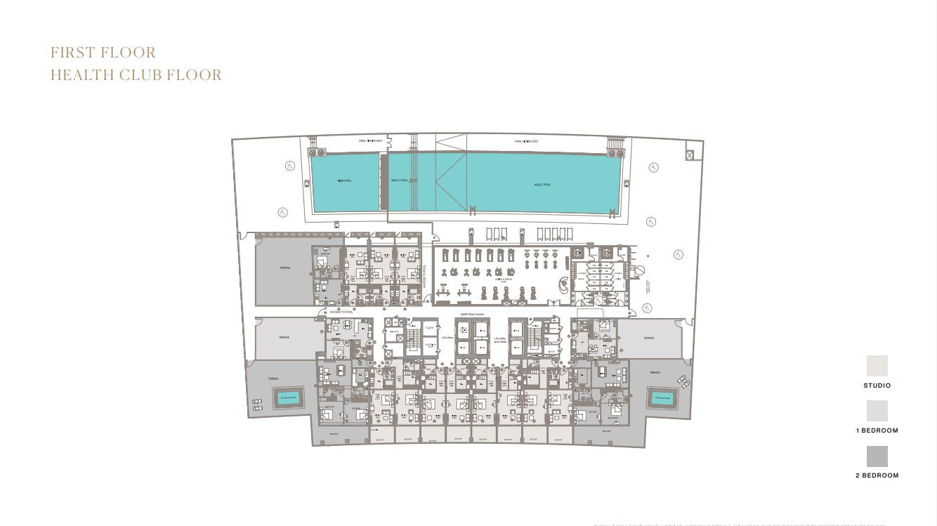 FIRST FLOOR H E A LT H C L U B F L O O R