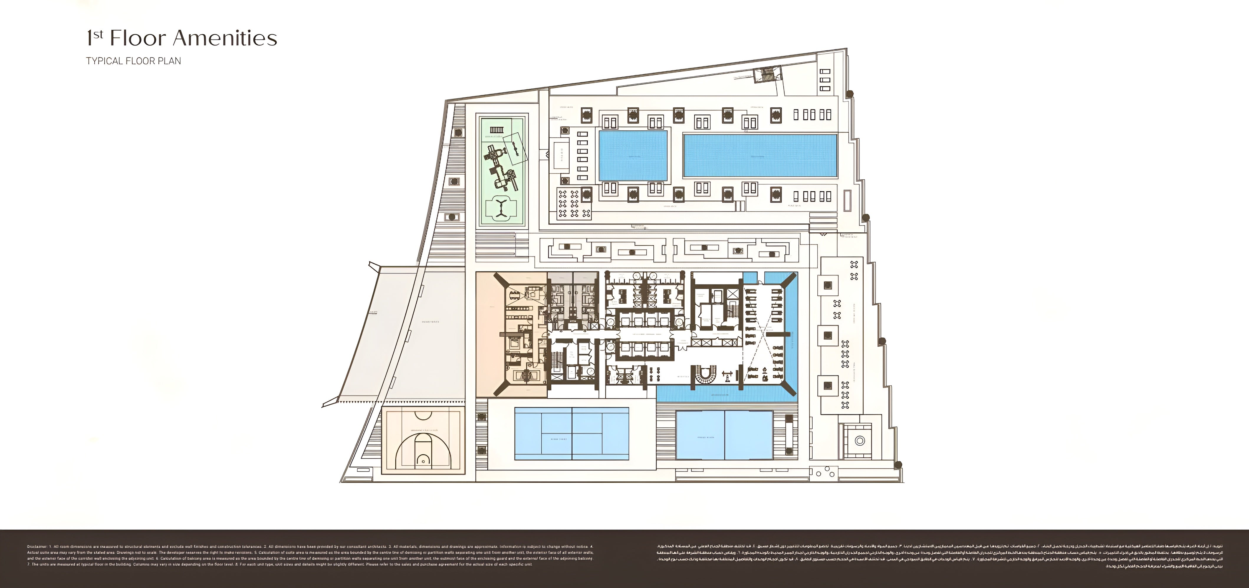 1st Floor Amenities Floor plan