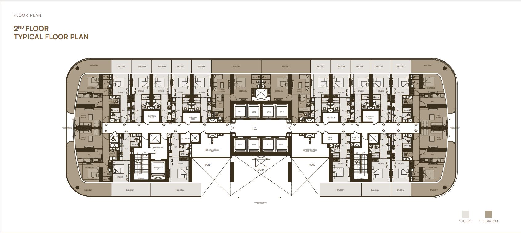 2ND FLOOR TYPICAL FLOOR PLAN