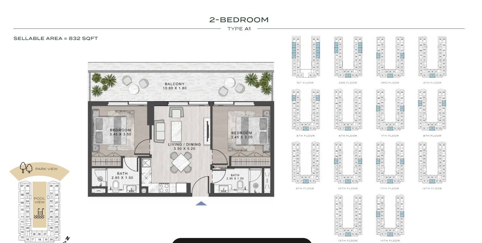2 BEDROOM TYPE A1