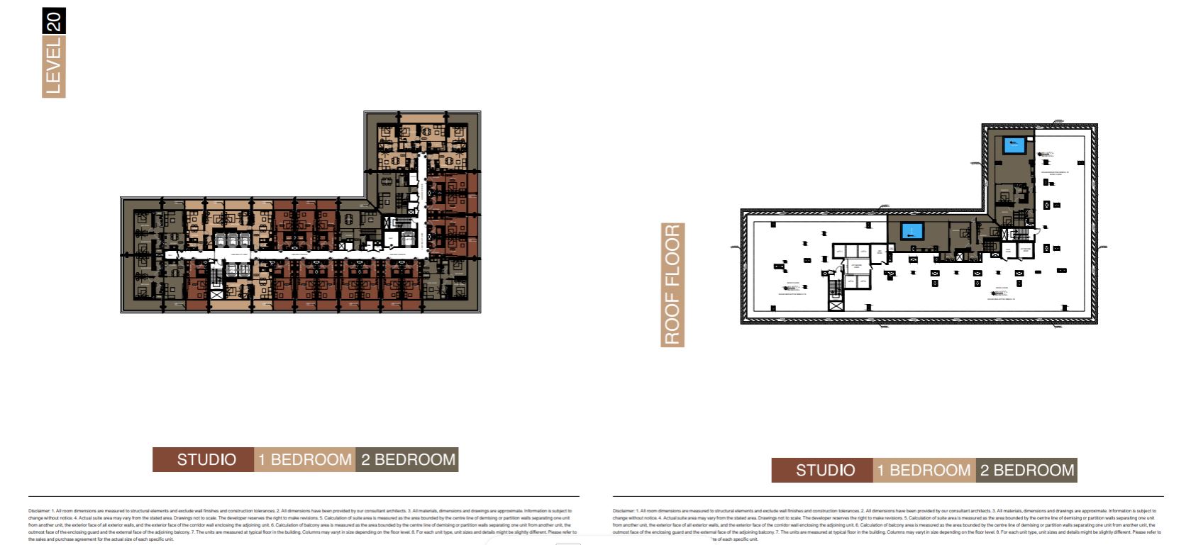 11TH TO 13TH & 15TH TO 19TH FLOOR PLAN LEVEL 20