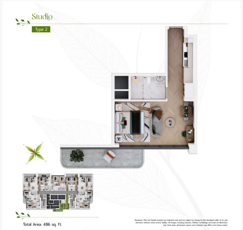 Studio Type 2 floor plan