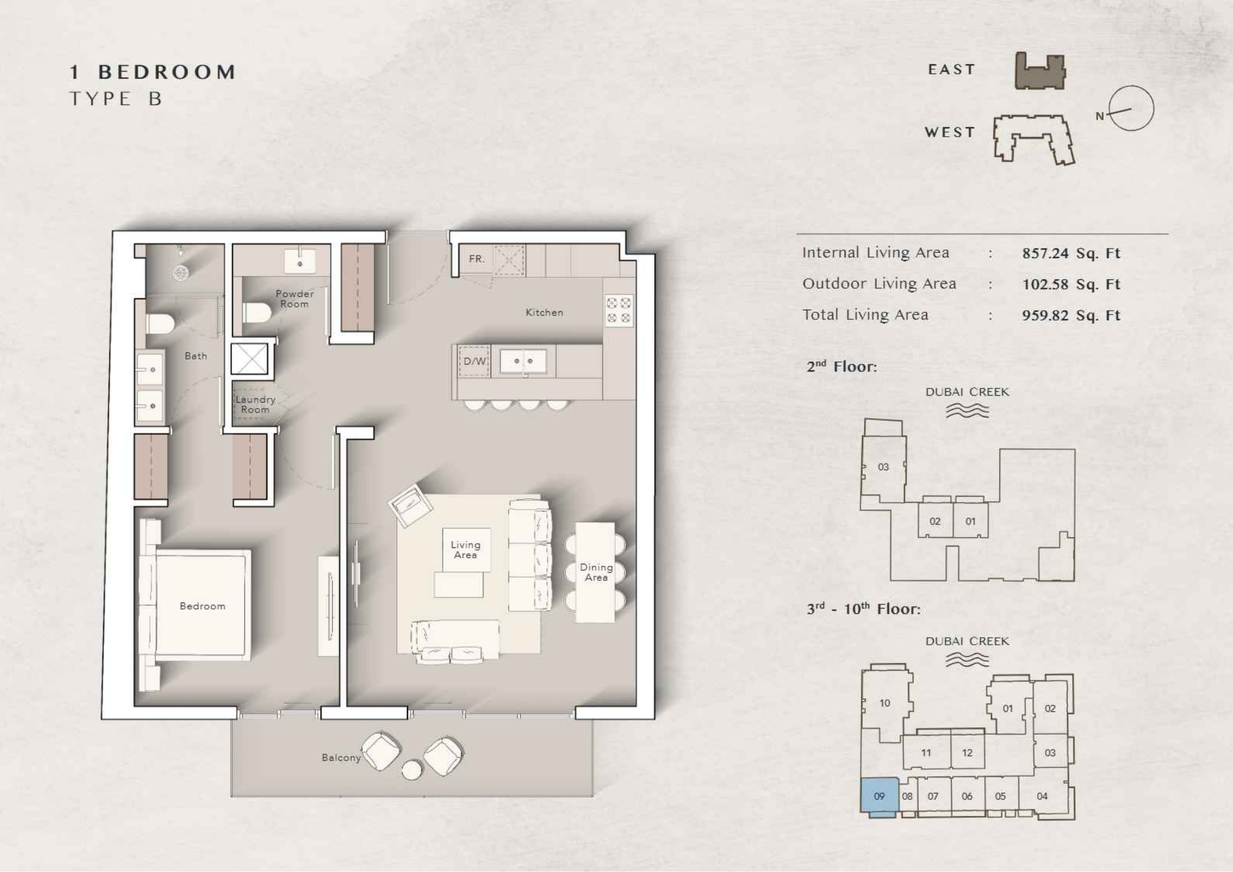 1 BEDROOM TYPE B