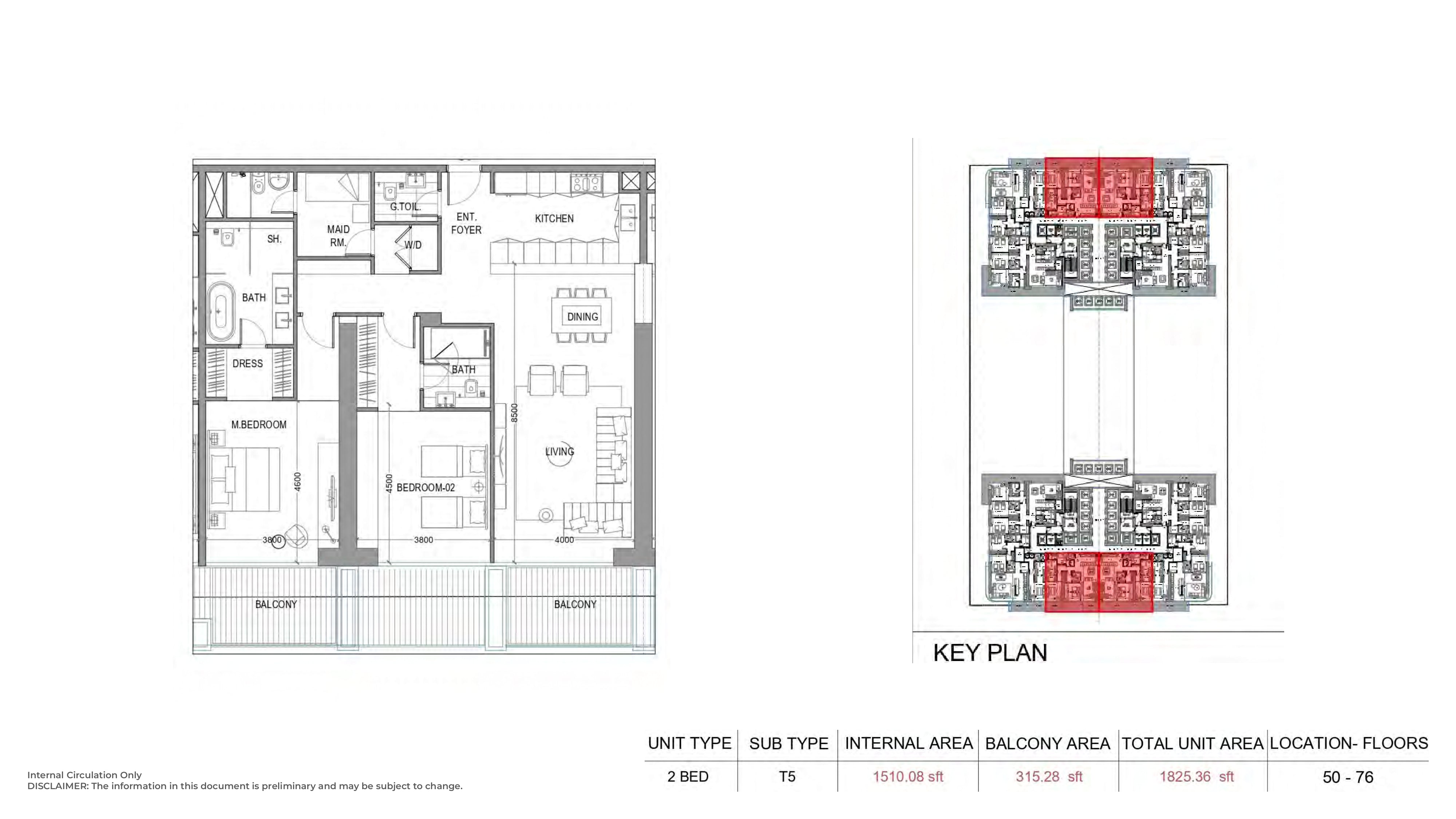 2 Bed T5