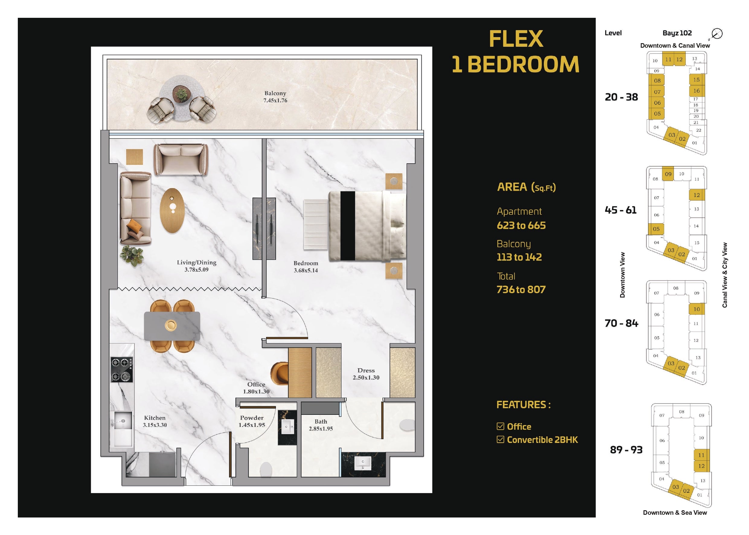 FLEX 1 BEDROOM