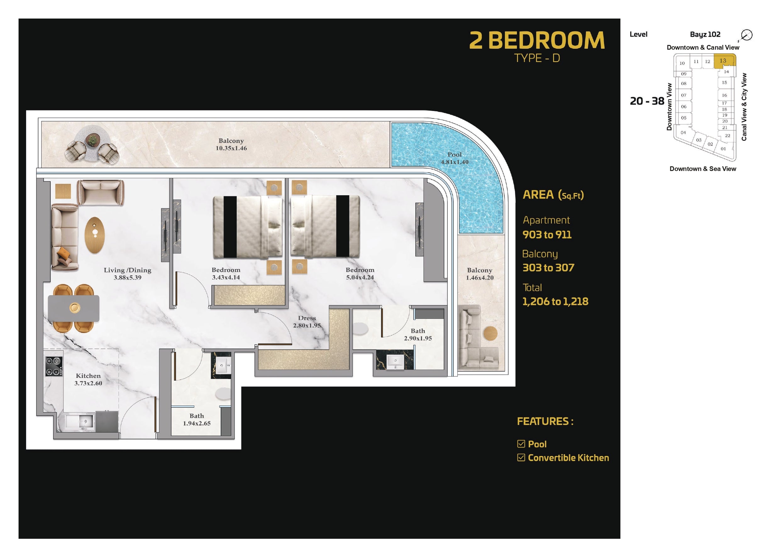 2 BEDROOM TYPE D