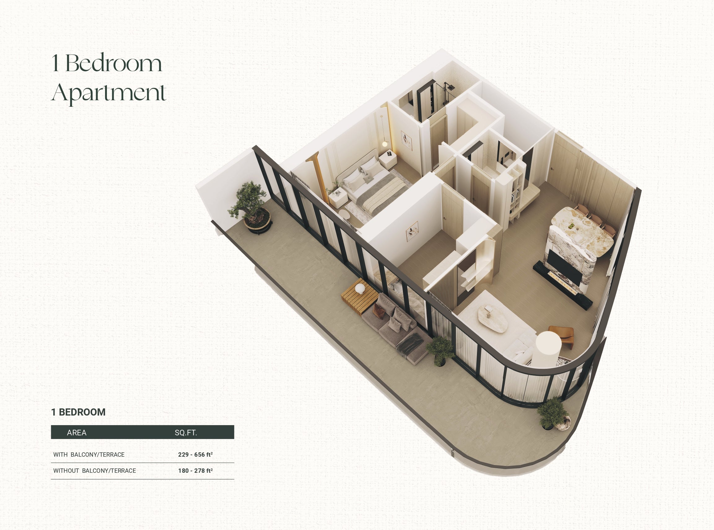 1 Bedroom Apartment