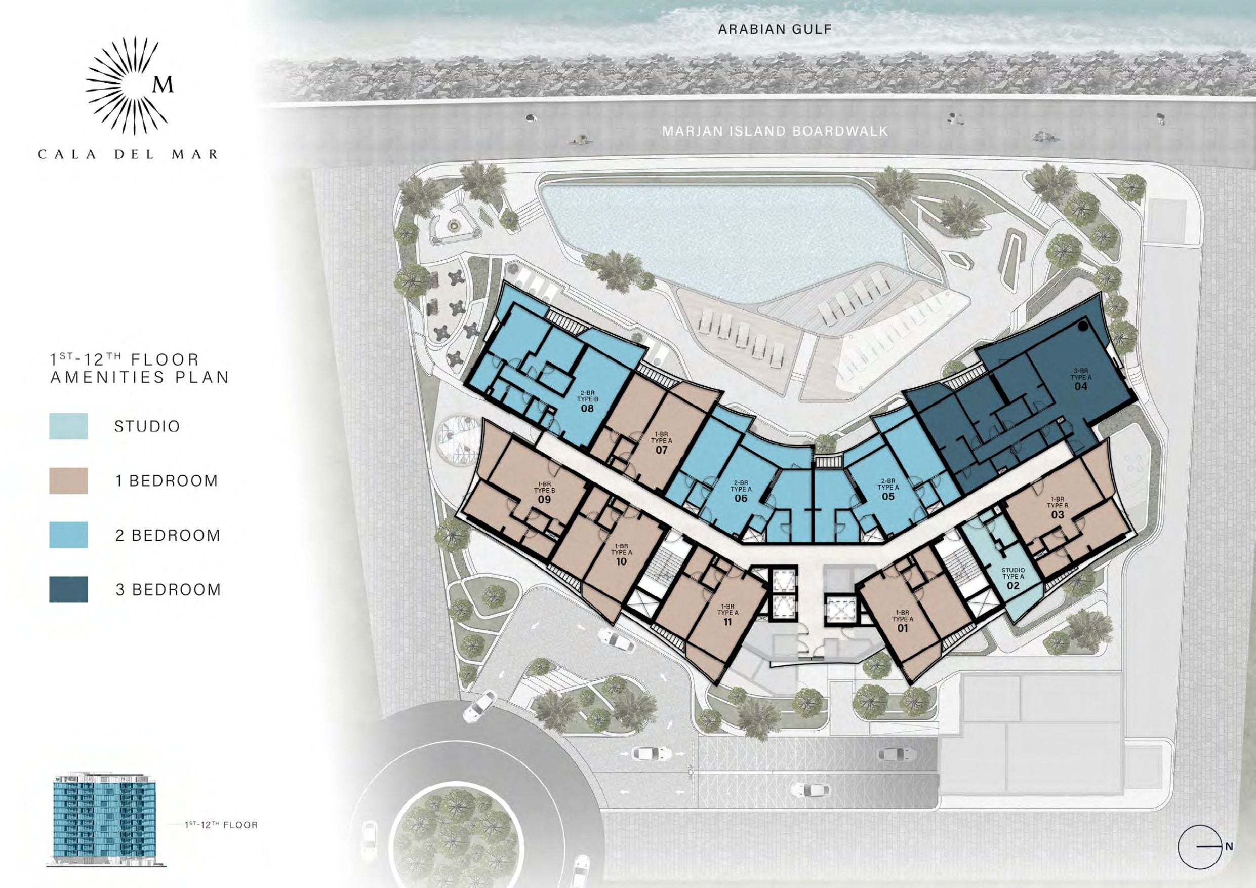 1ST - 12TH FLOOR PLAN