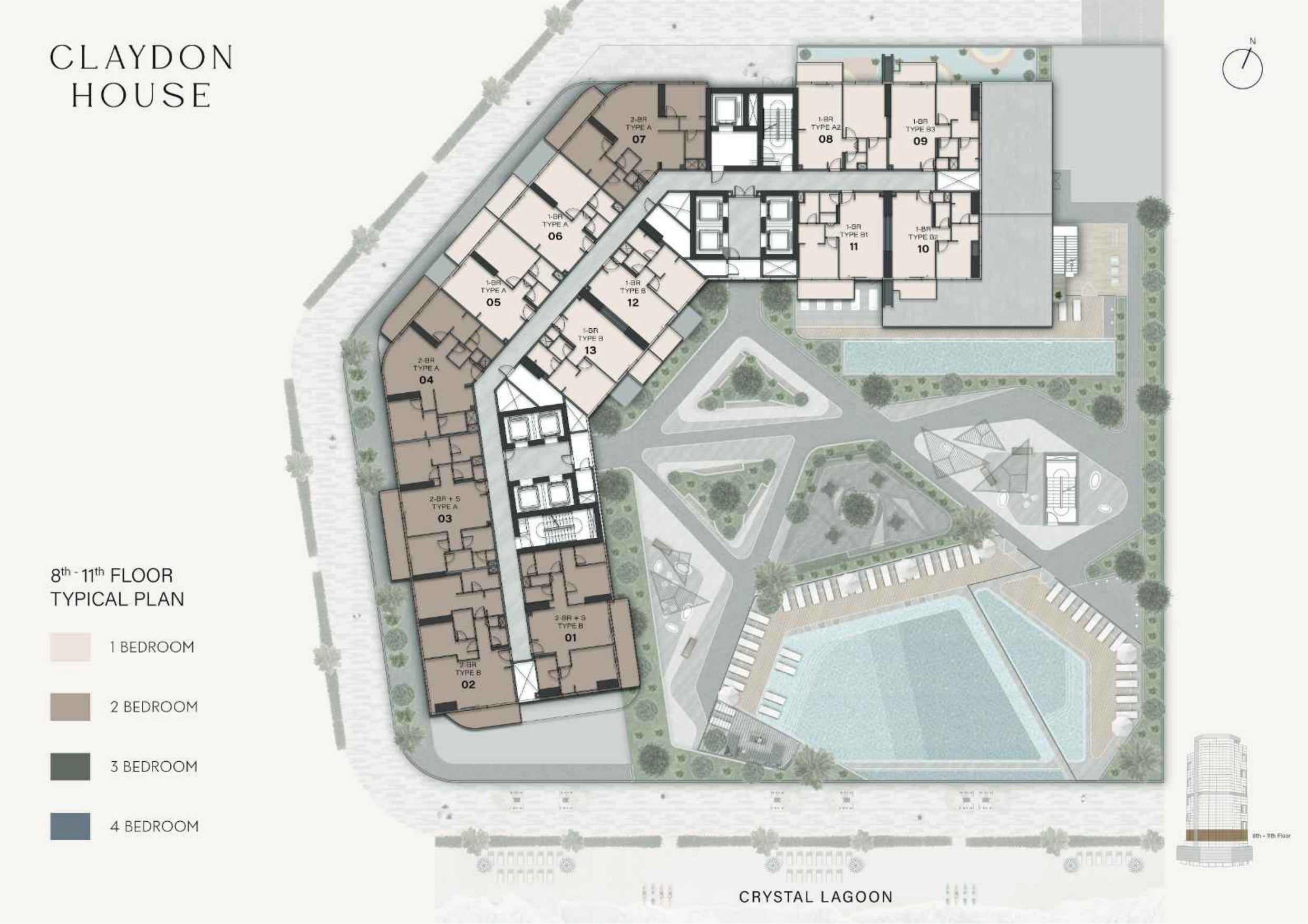 8TH - 11TH FLOOR PLAN