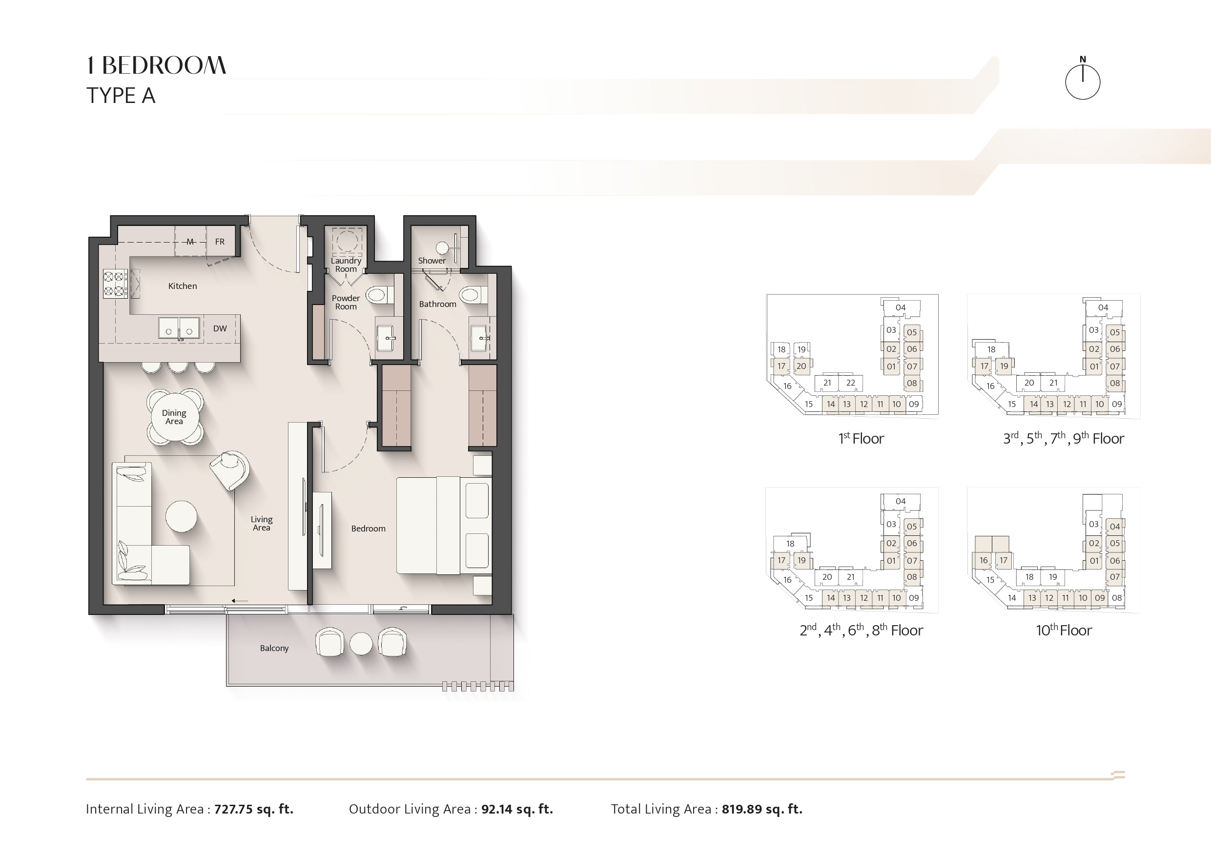 1 Bedroom Type A