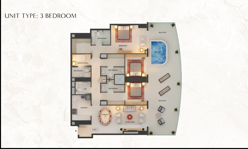 3 BEDROOM