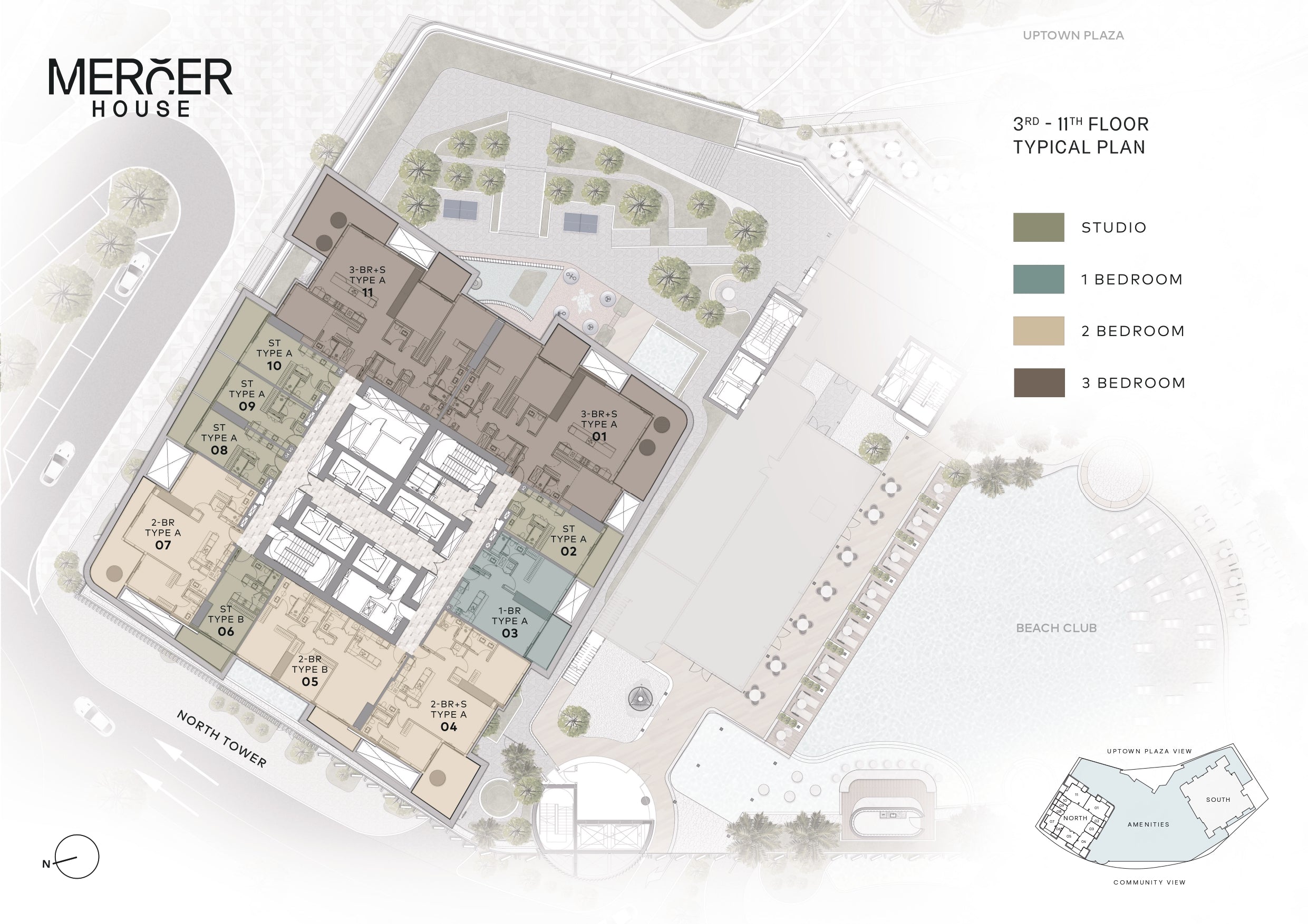 3RD - 11TH FLOOR PLAN
