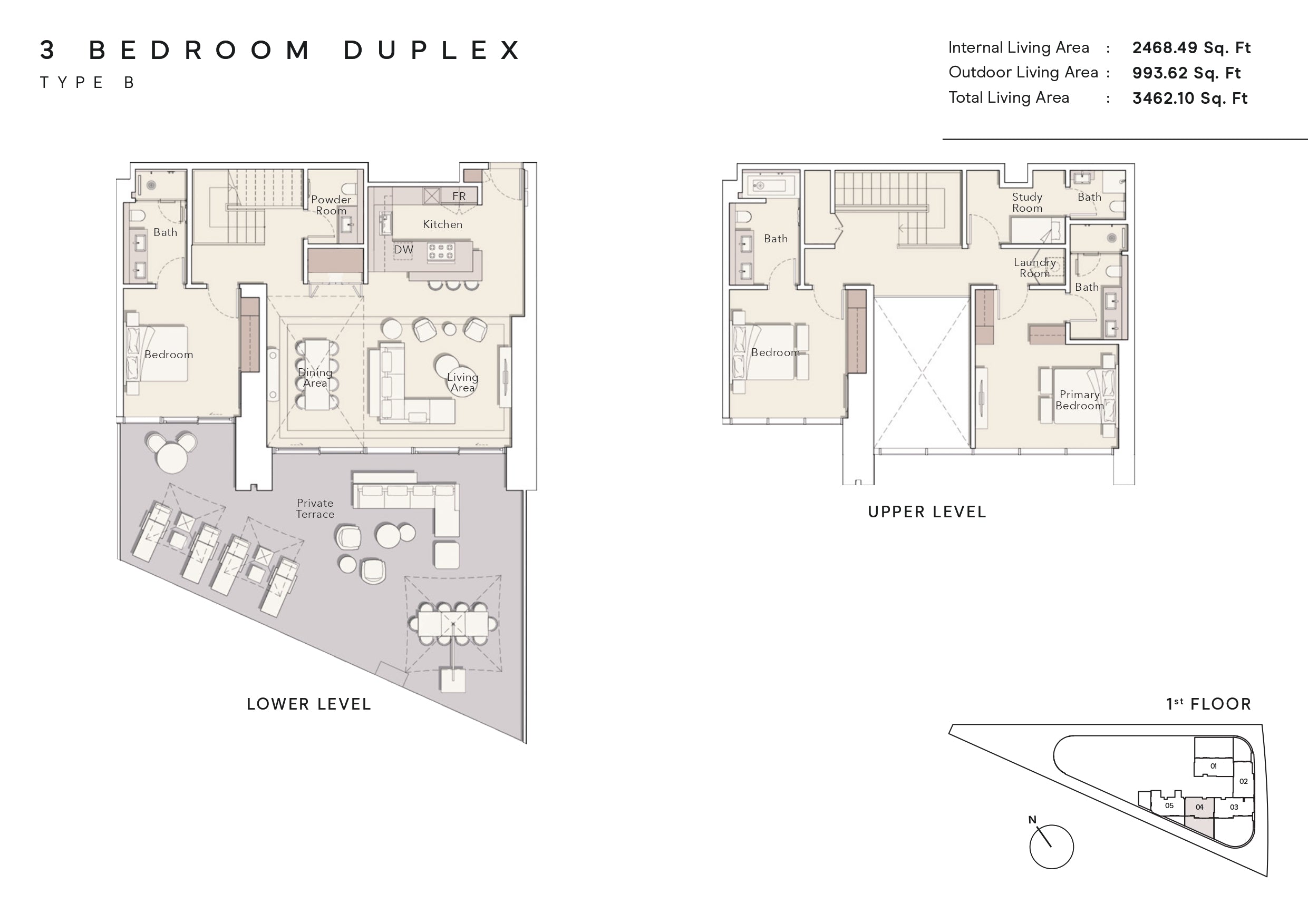 2 BEDROOM + S