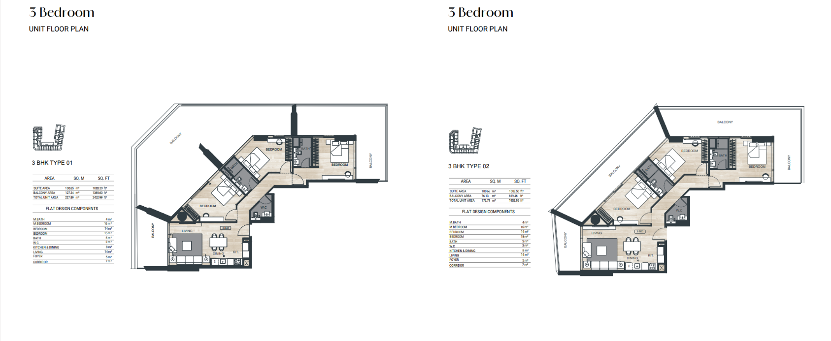 3 Bedroom Floor Plan