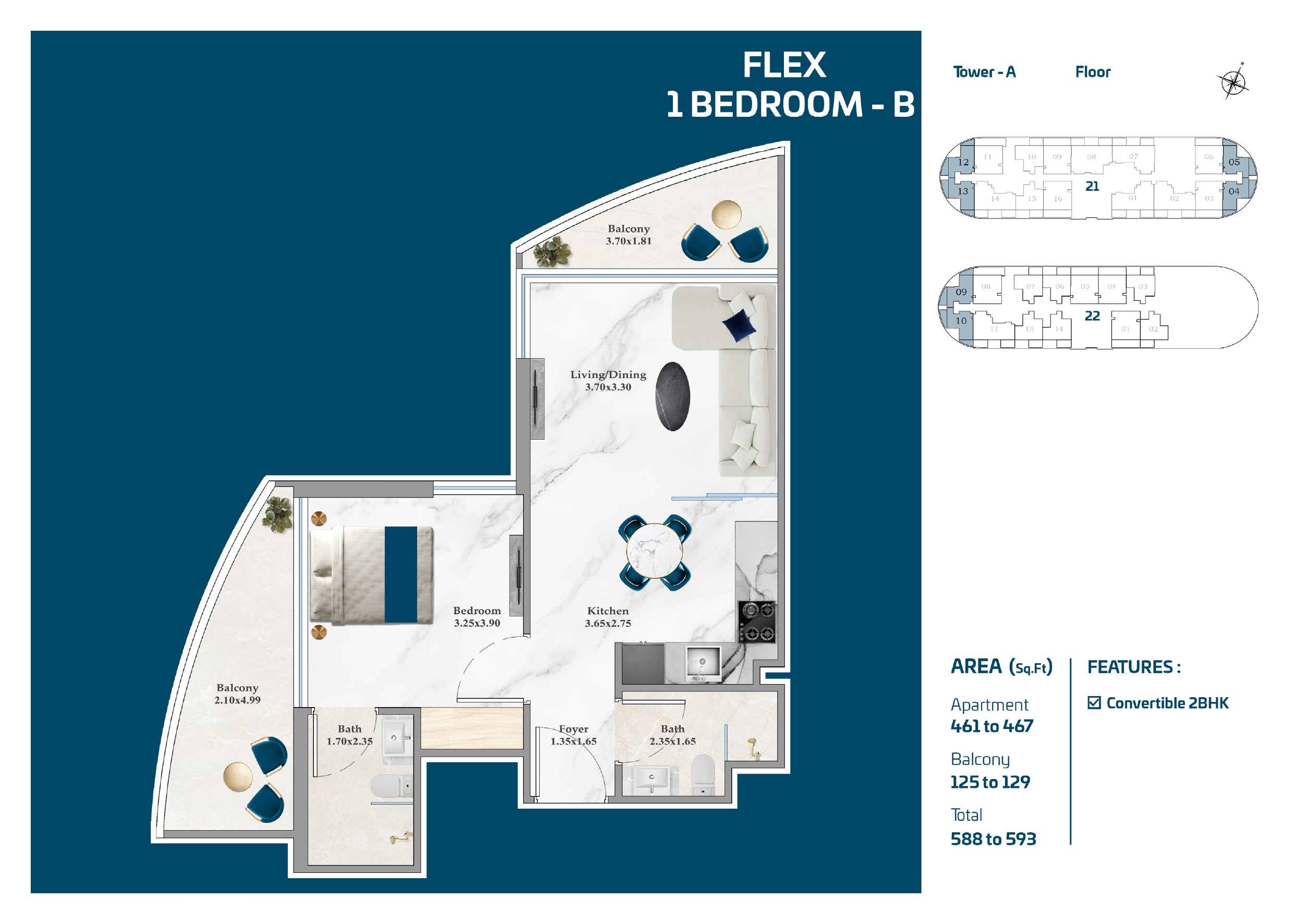 Flex 1 Bedroom-B