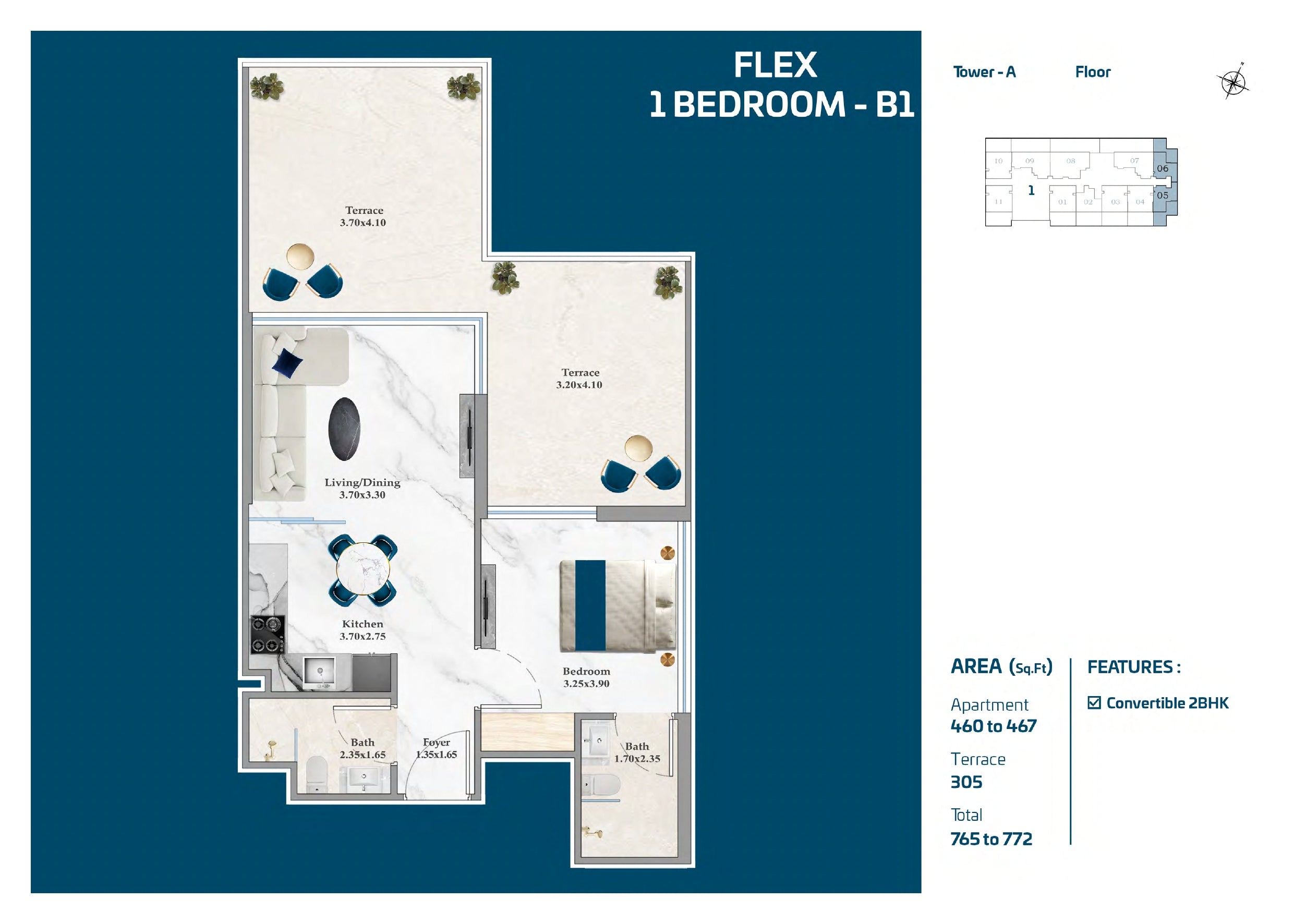 Flex 1 Bedroom-B1