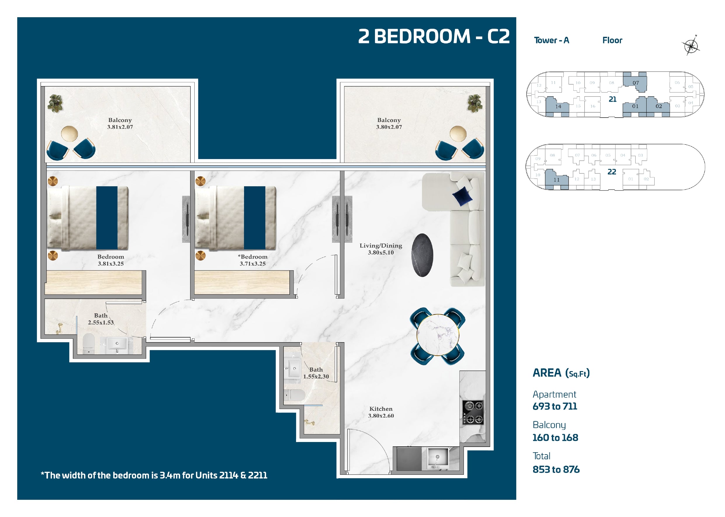 2 Bedroom-C2