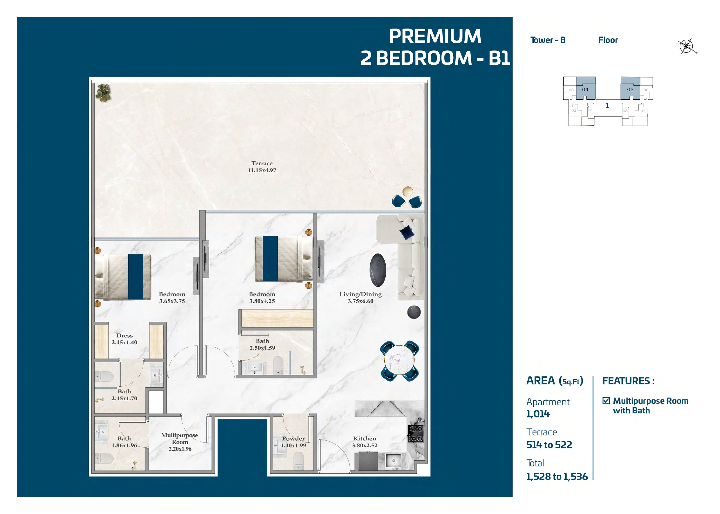 Premium 2 Bedroom-B1