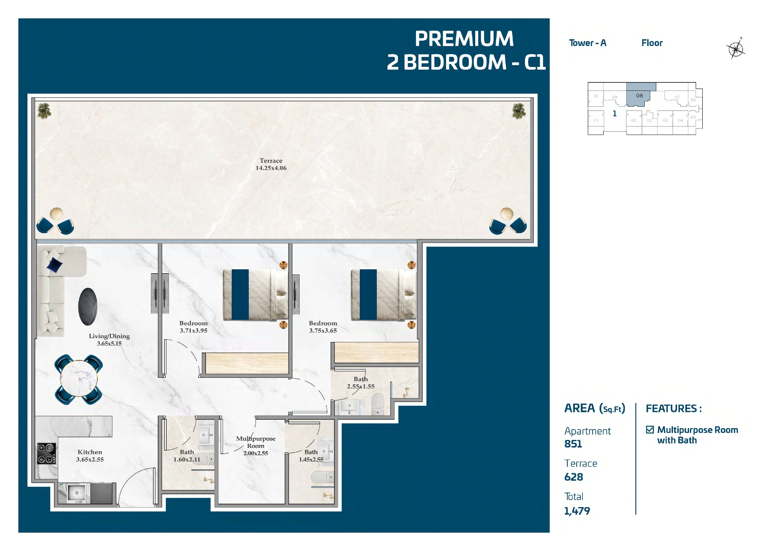 Premium 2 Bedroom-C1