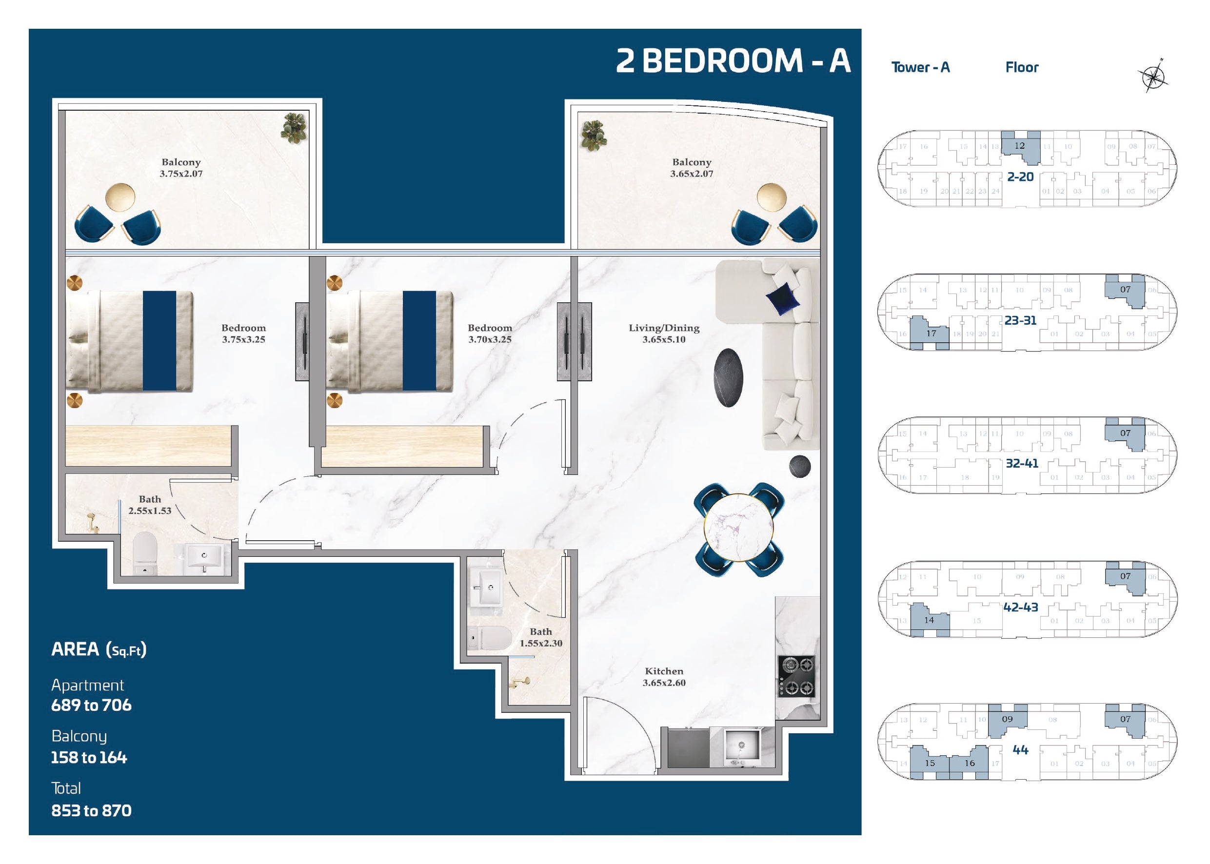 2 Bedroom-A