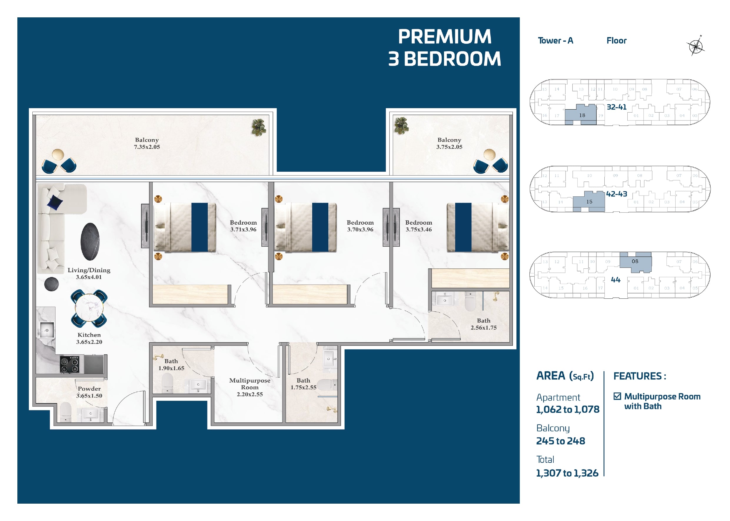 Premium 3 Bedroom