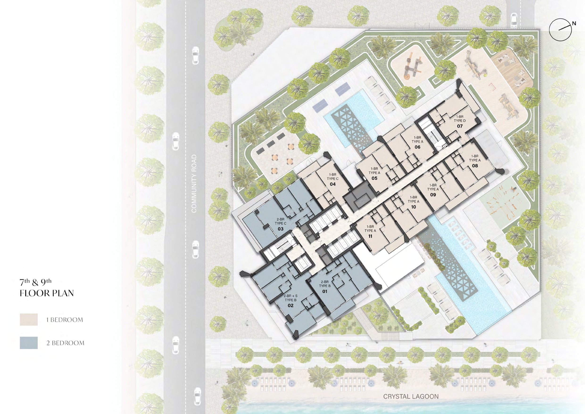 7TH & 9TH FLOOR PLAN