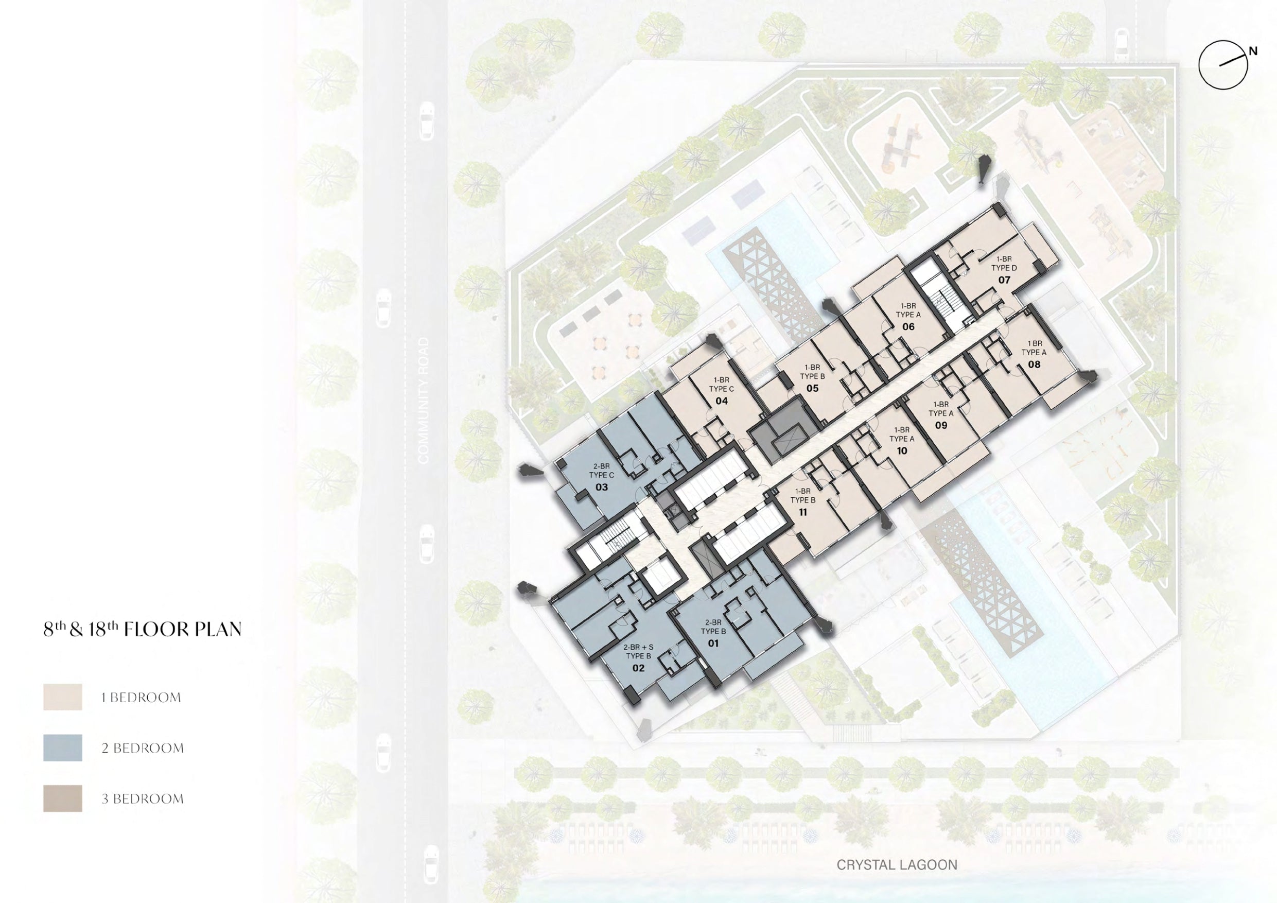 8 & 18TH FLOOR PLAN