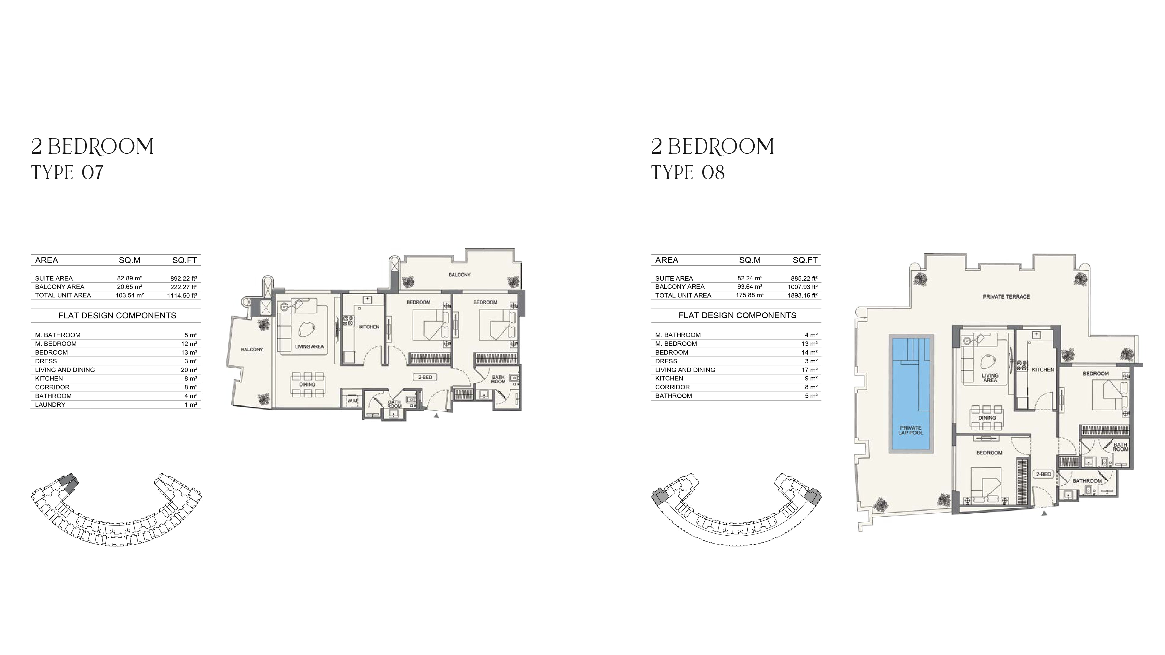 2 Bedroom Type 07-08