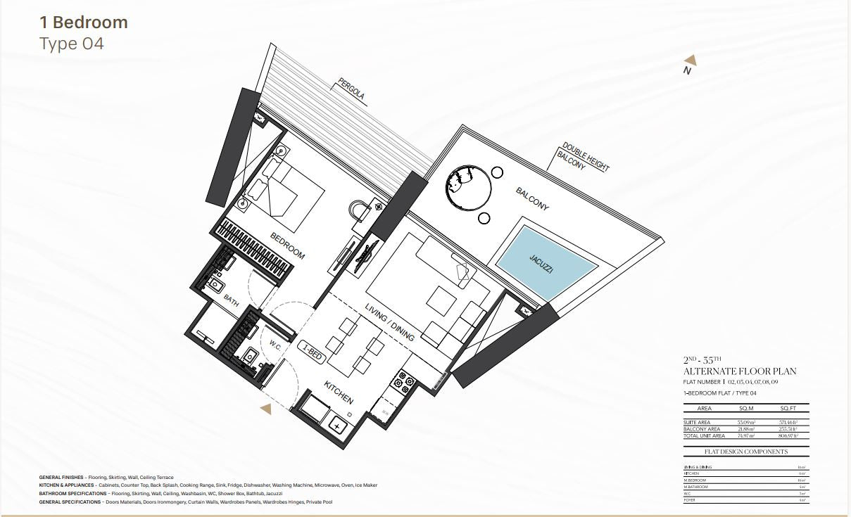 1 Bedroom Type 04