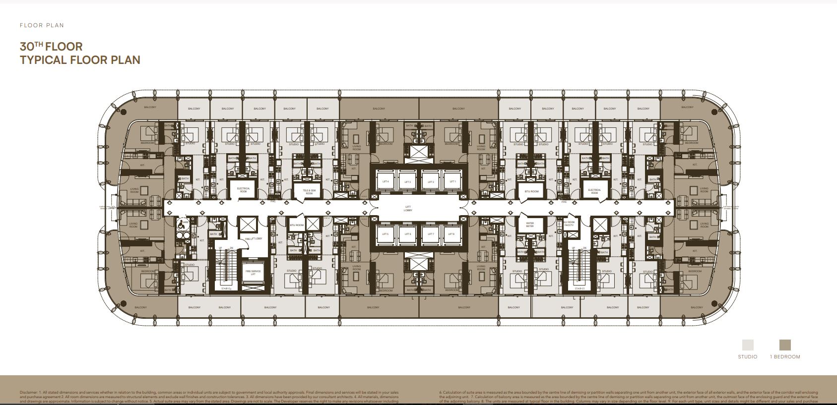 30TH FLOOR TYPICAL FLOOR PLAN