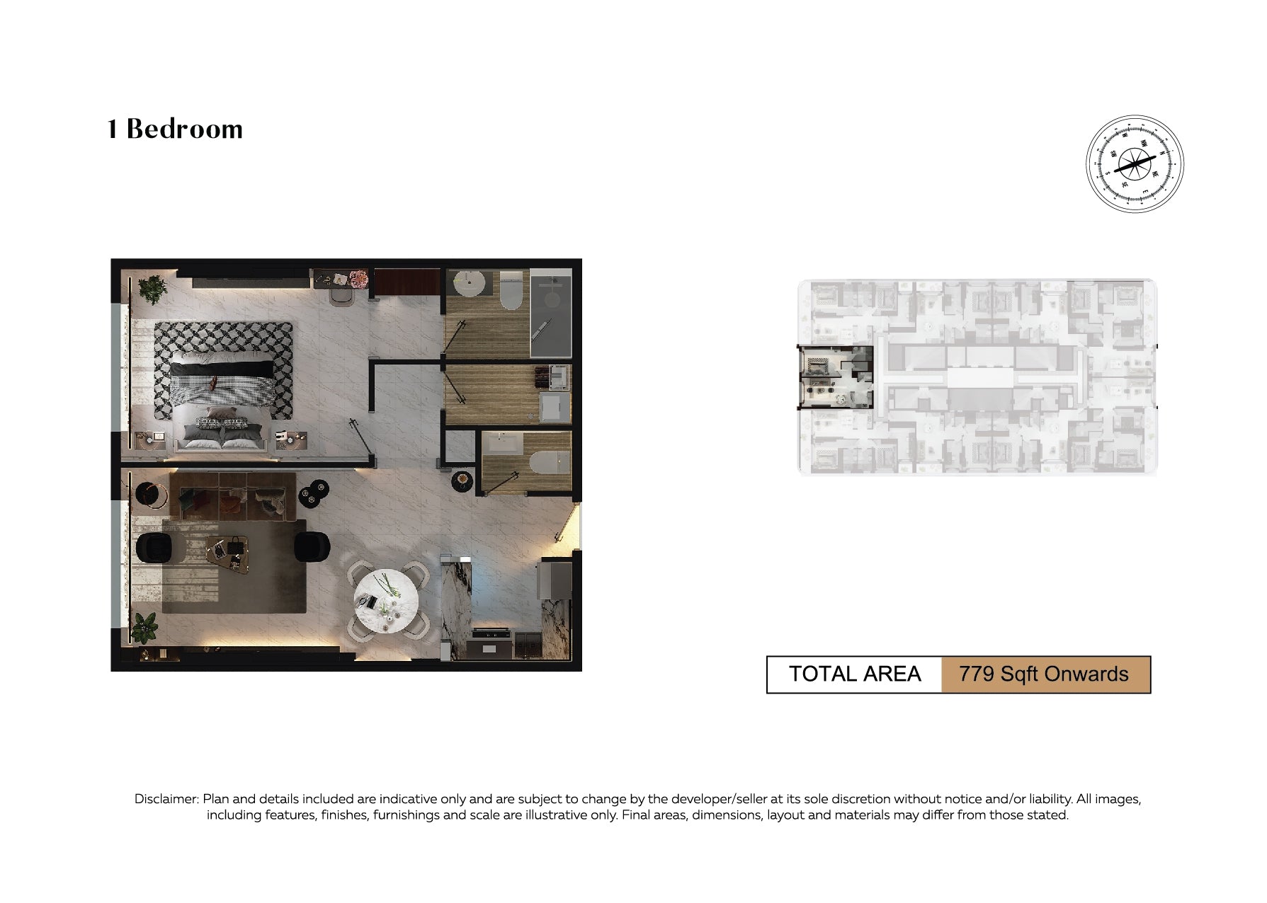 1 BEDROOM