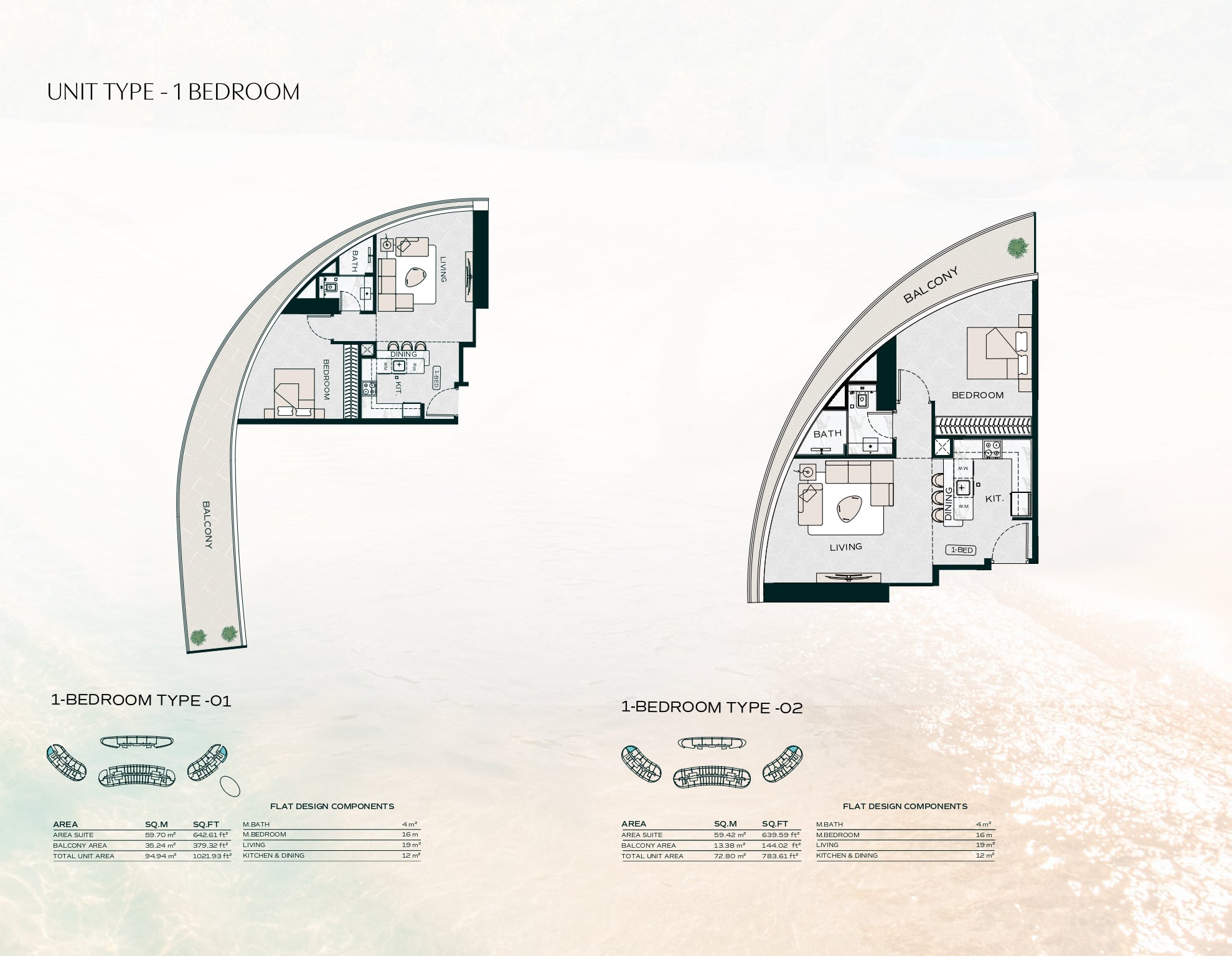 1-BEDROOM TYPE -01 -02