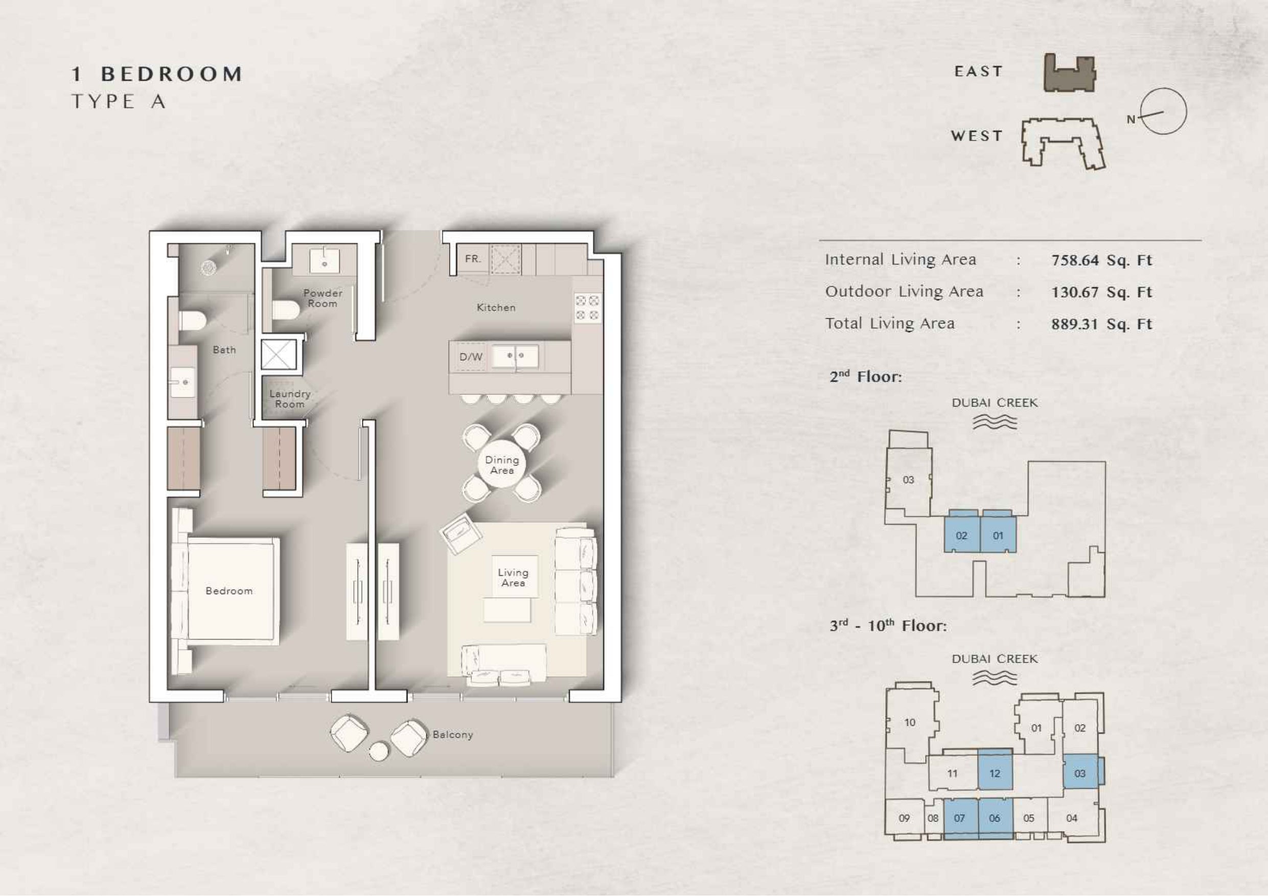 1 BEDROOM TYPE A