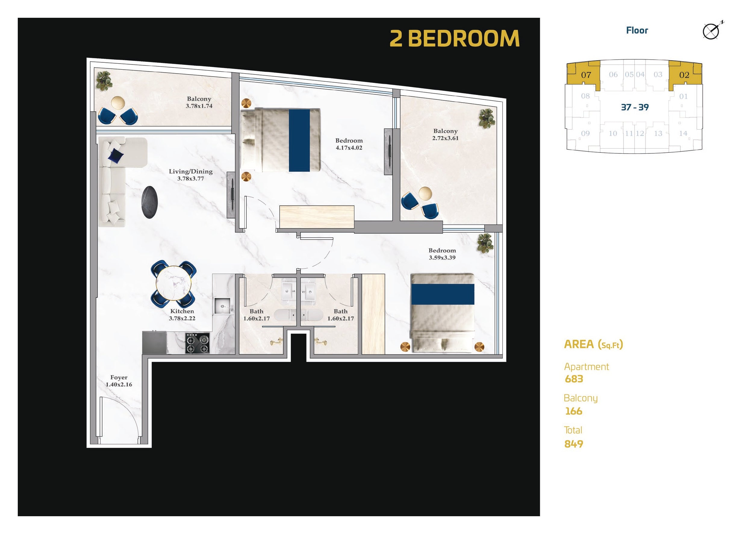 ASPRIZ Floor Plan Three