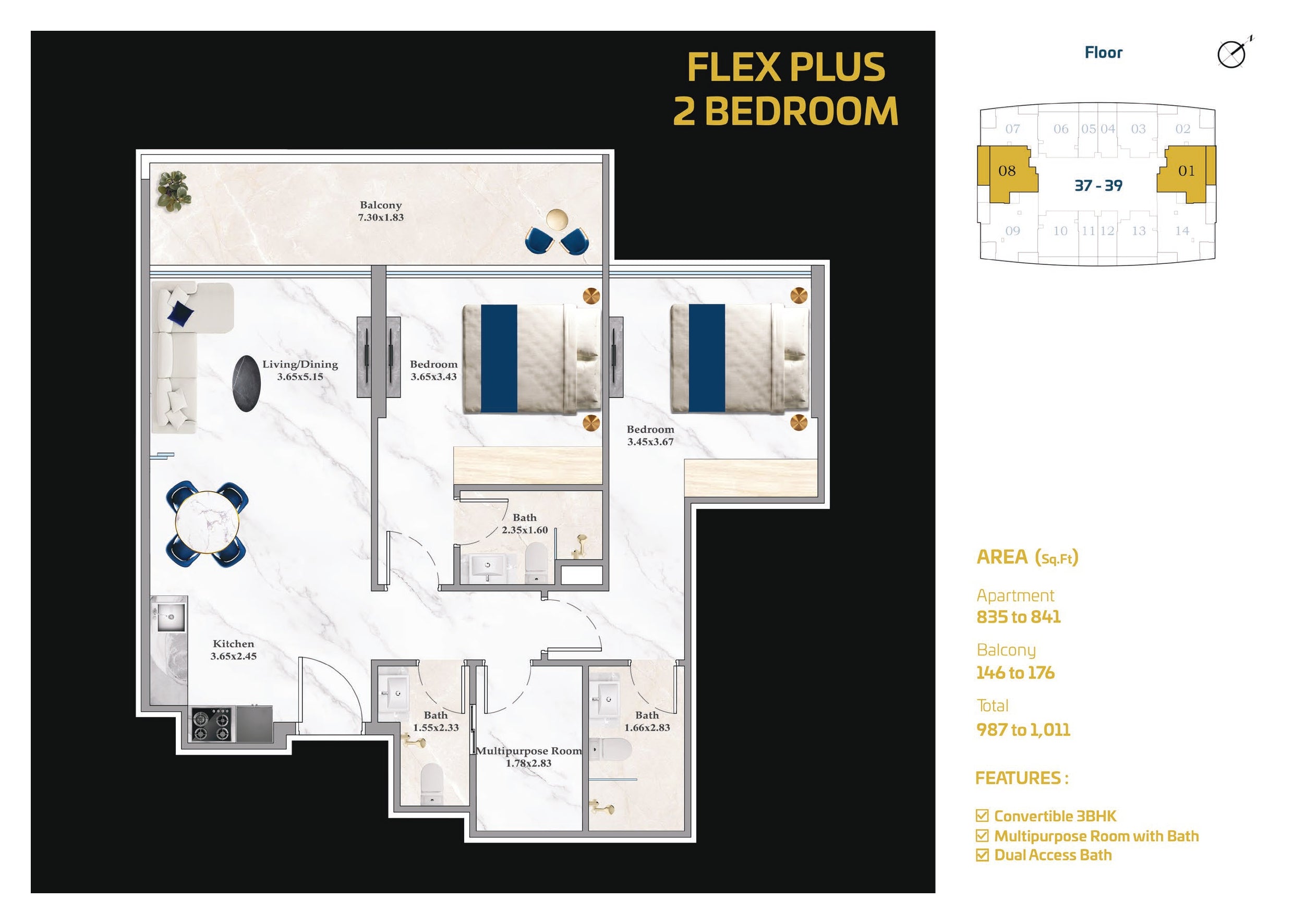 ASPRIZ Floor Plan six