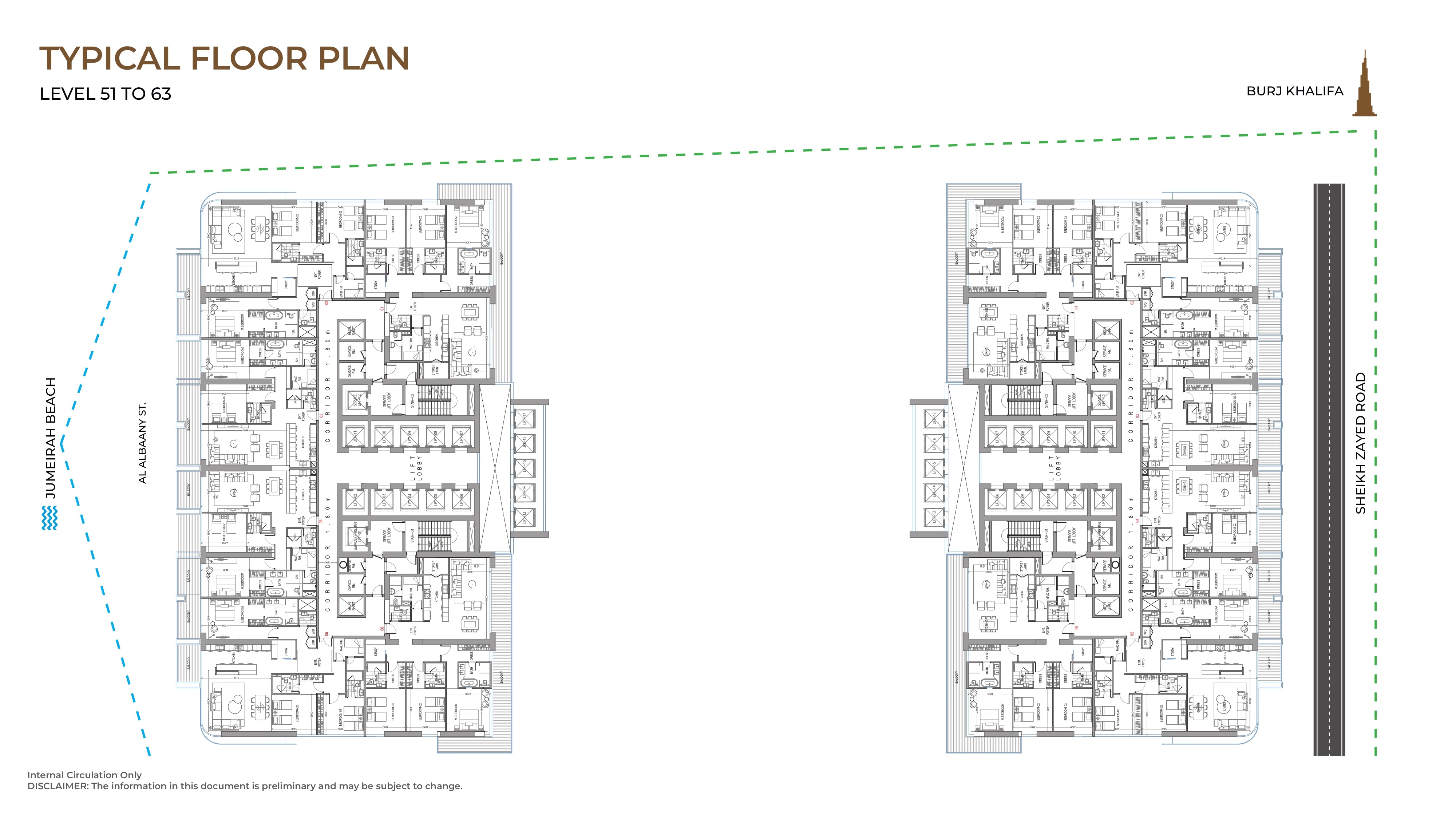 Typical Floor Plan Level 51 To 63
