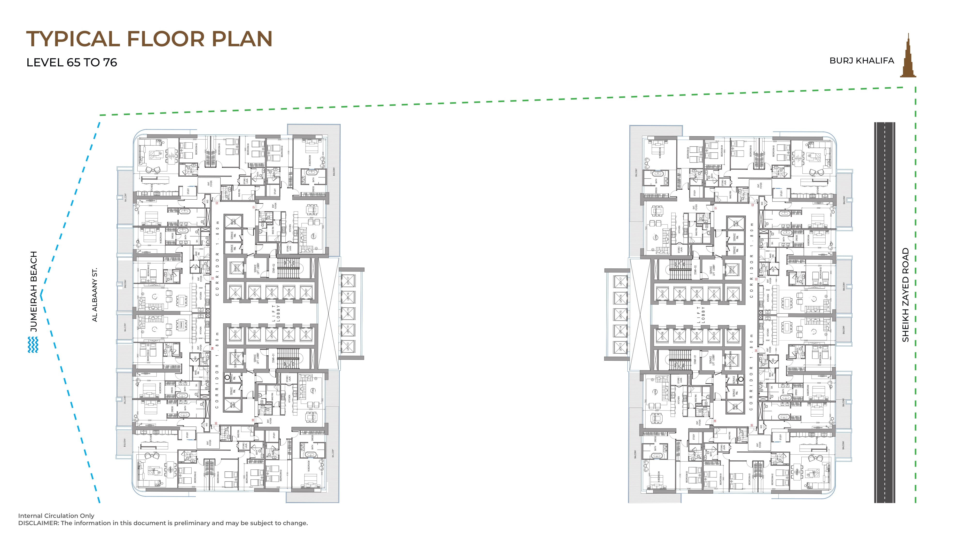 Typical Floor Plan Level 65 To 76