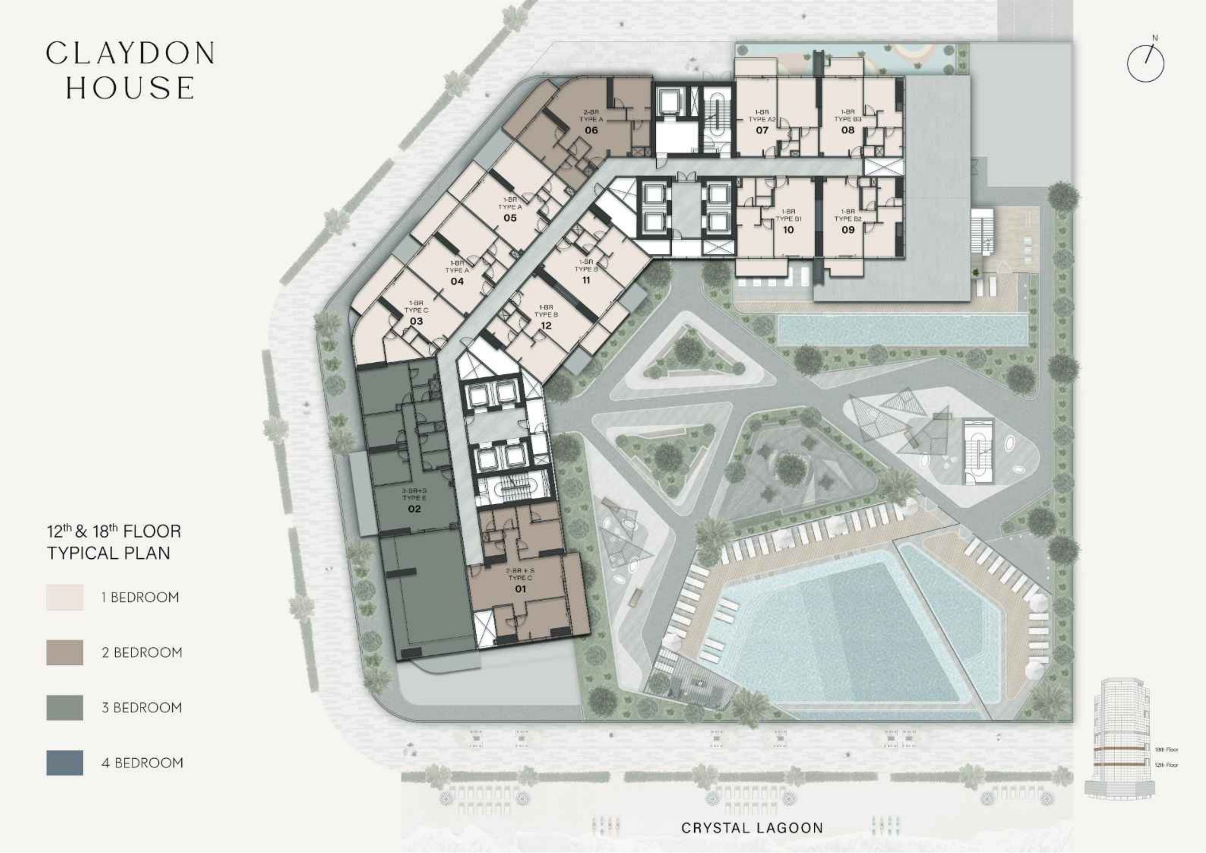 12TH & 8TH FLOOR PLAN
