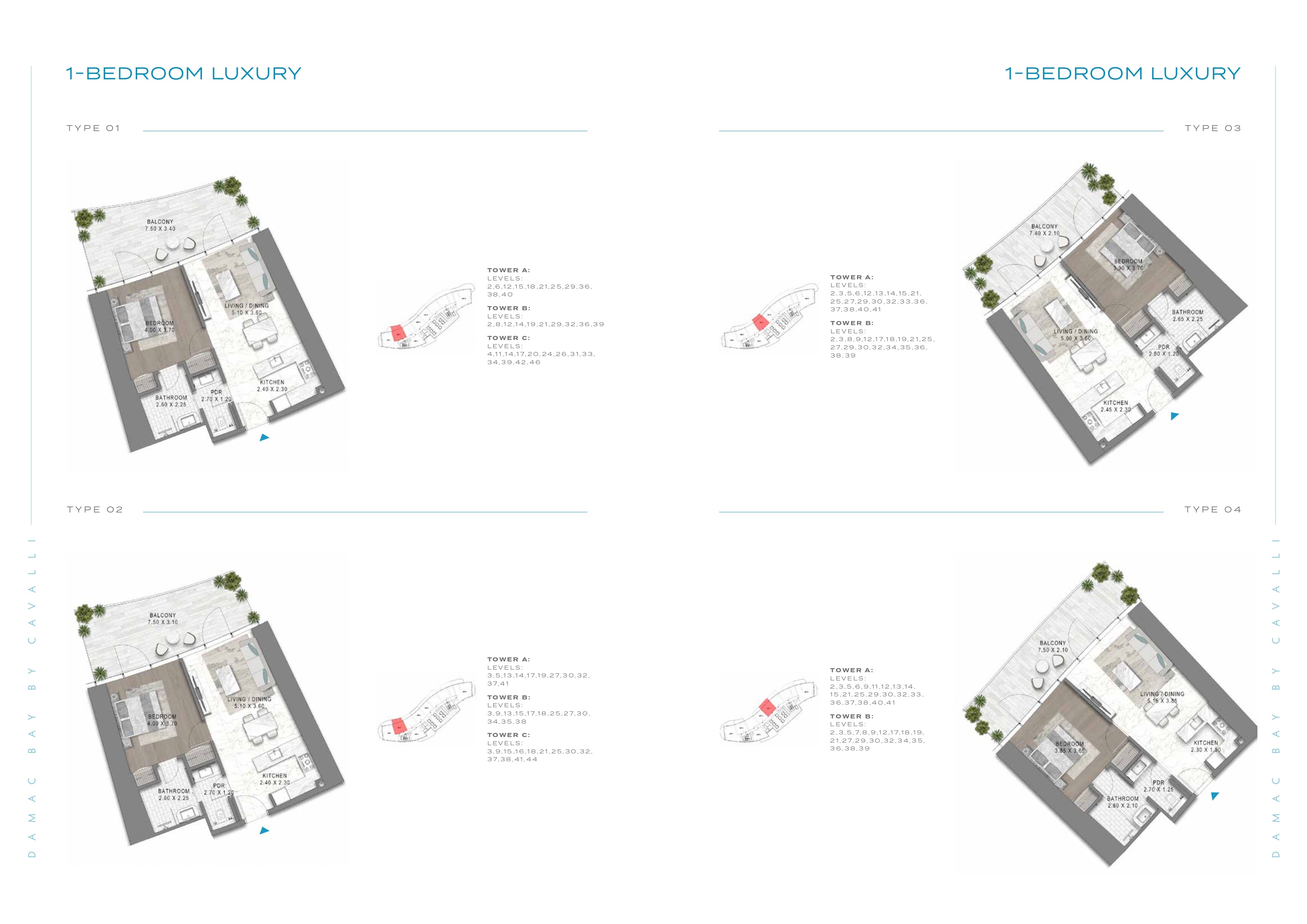  1-BEDROOM LUXURY  TYPE 01