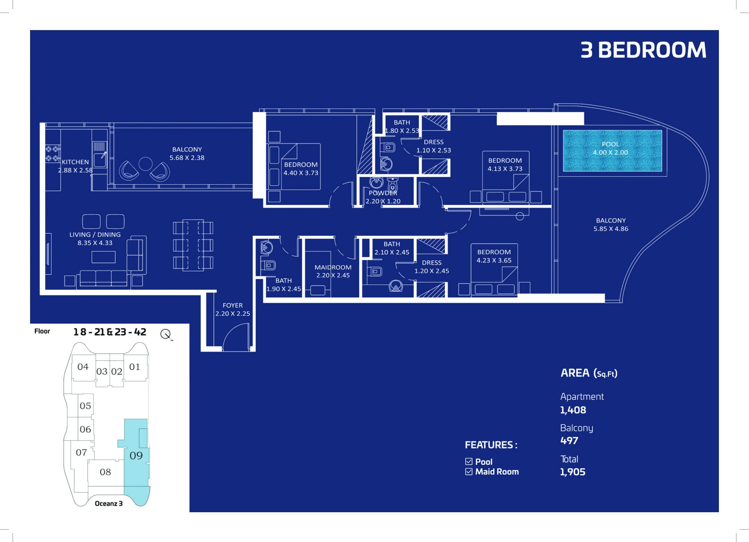 3 BEDROOM