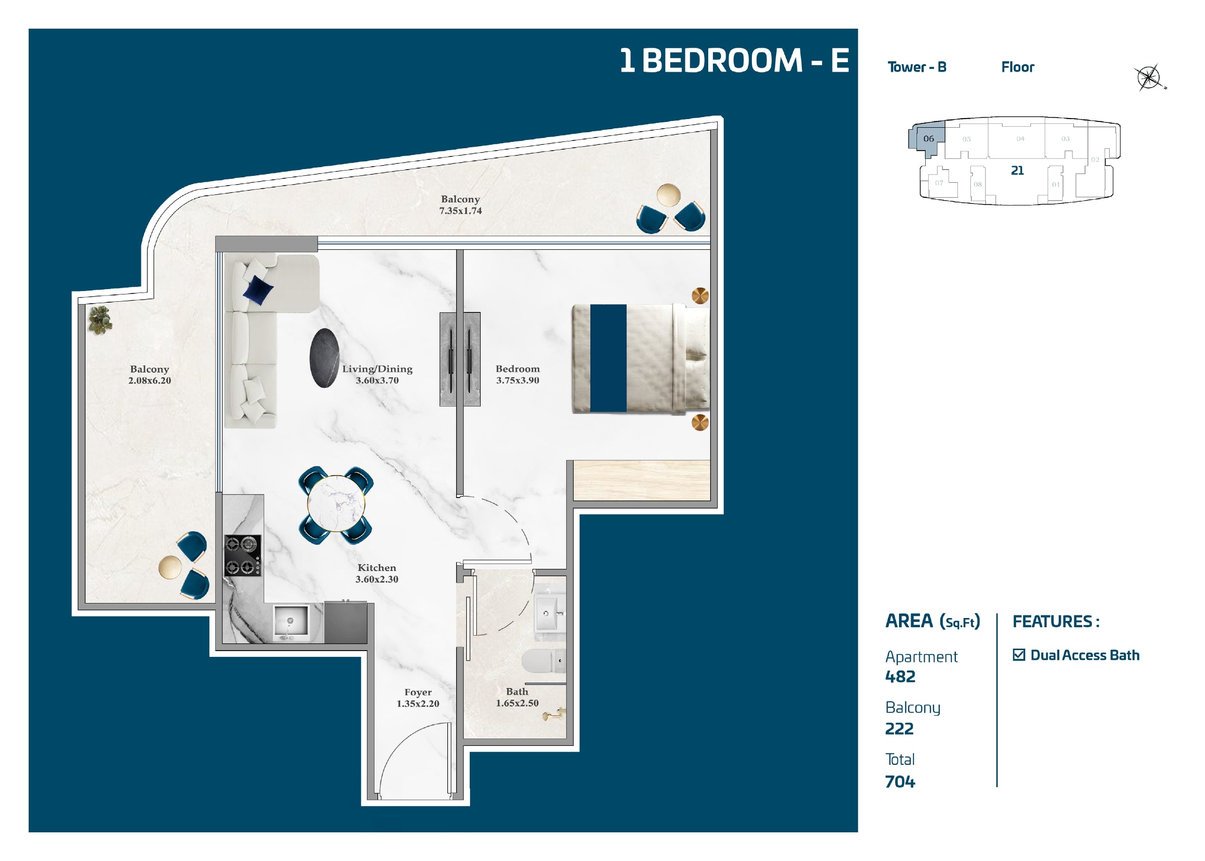 1 Bedroom-E