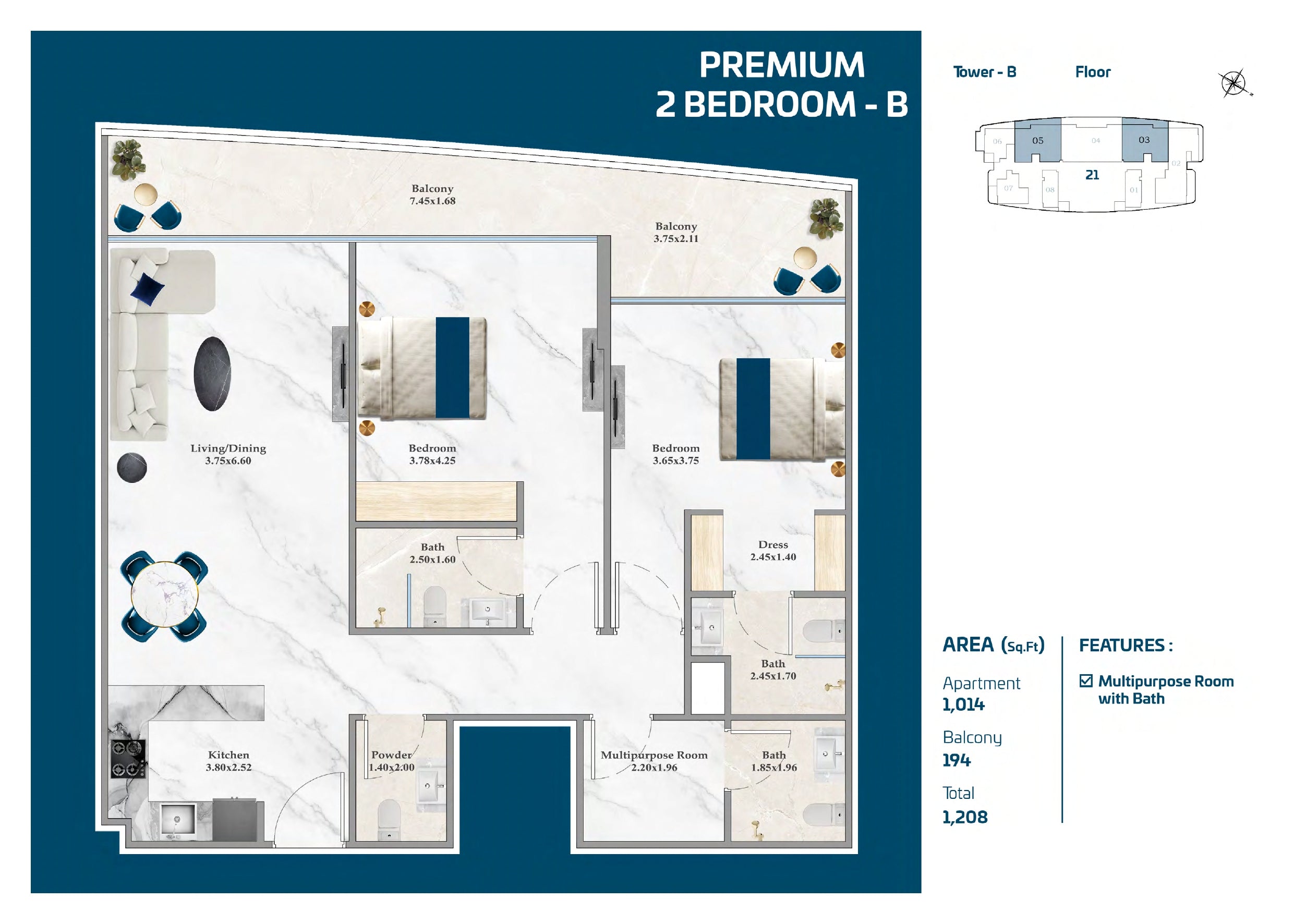 Premium 2 Bedroom-B