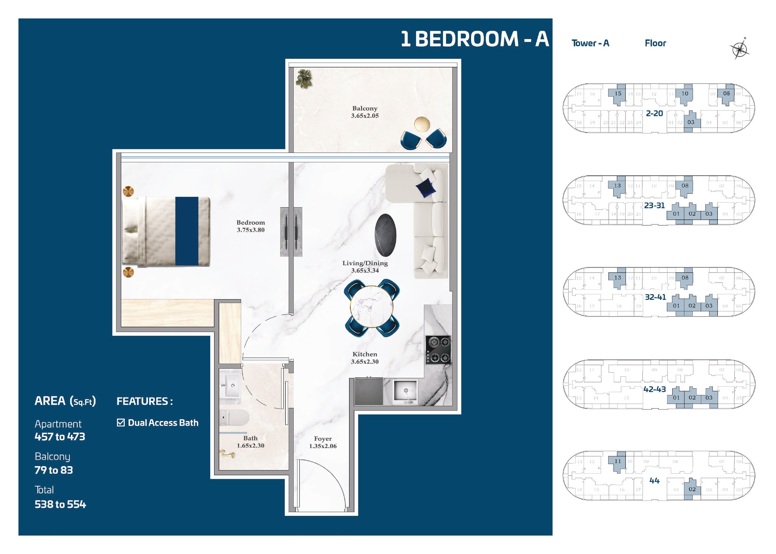 1 Bedroom-A
