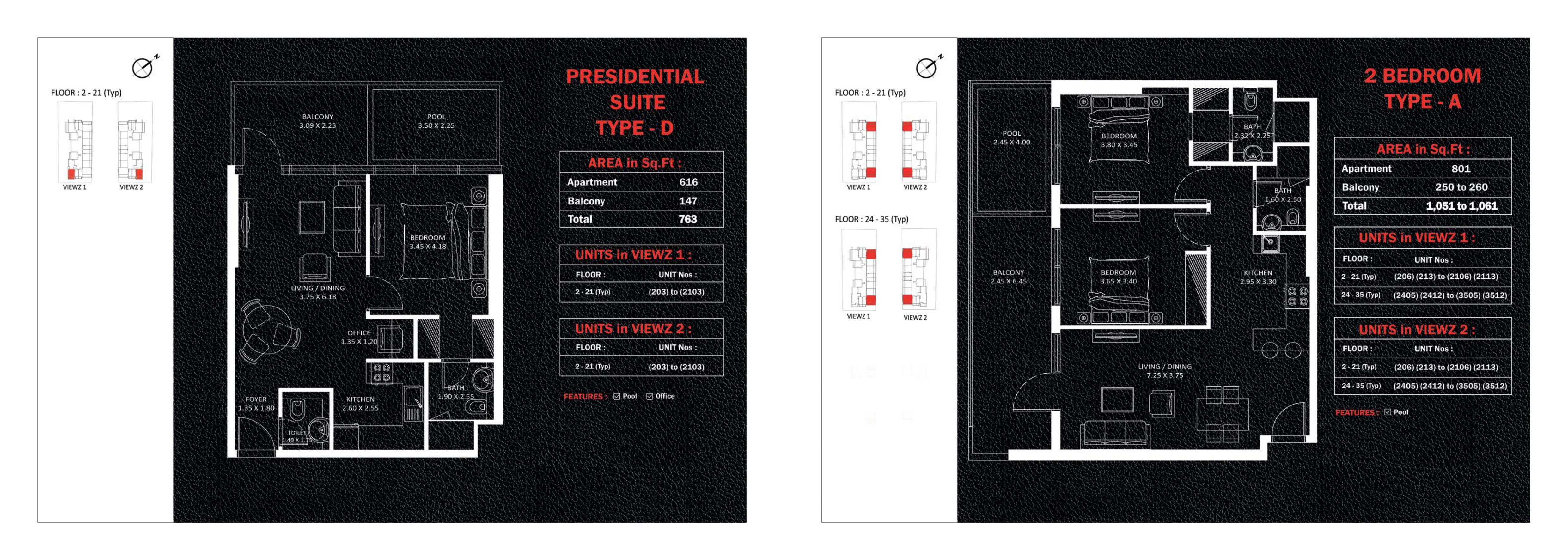 PRESIDENTIAL SUIT TYPE D 2 BEDROOM TYPE A