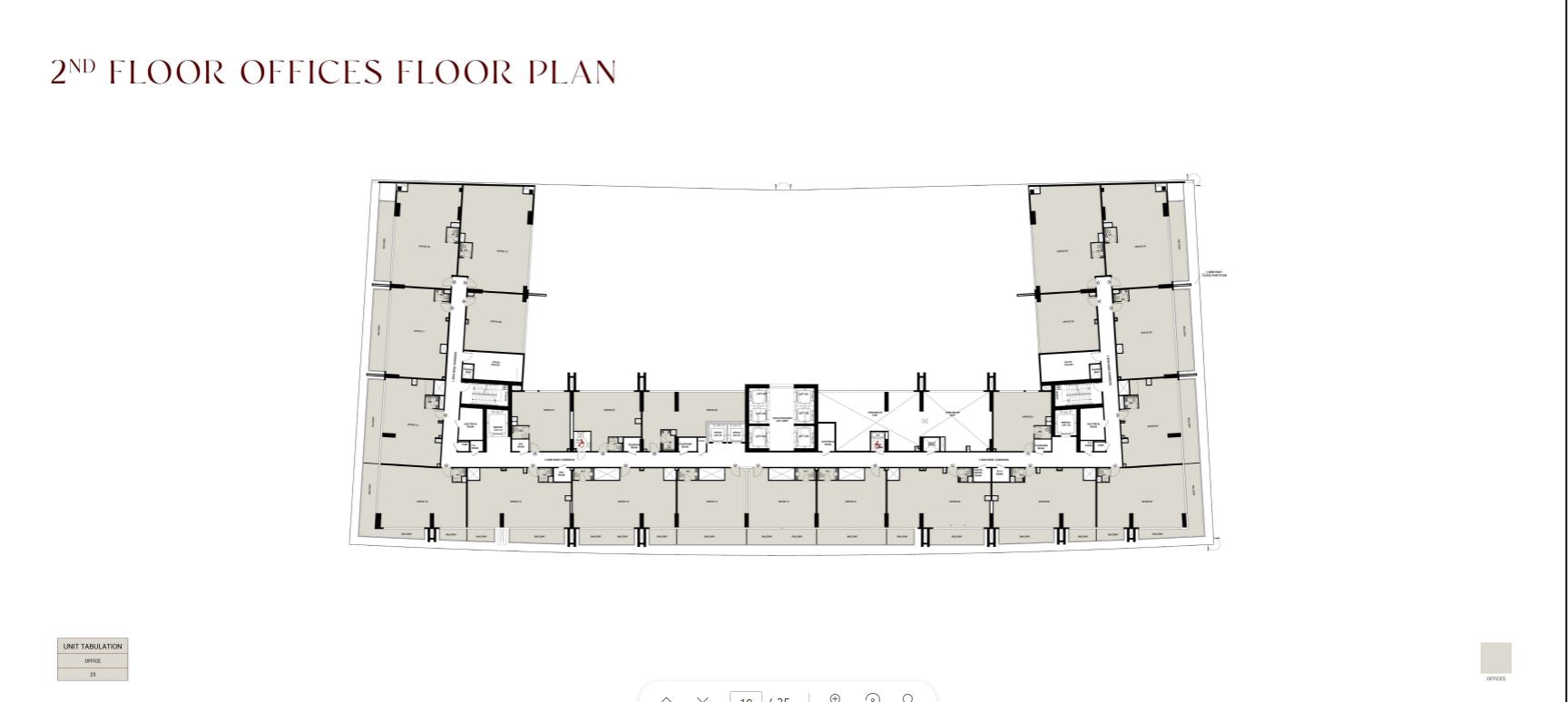 2nd Floor offices floor plan