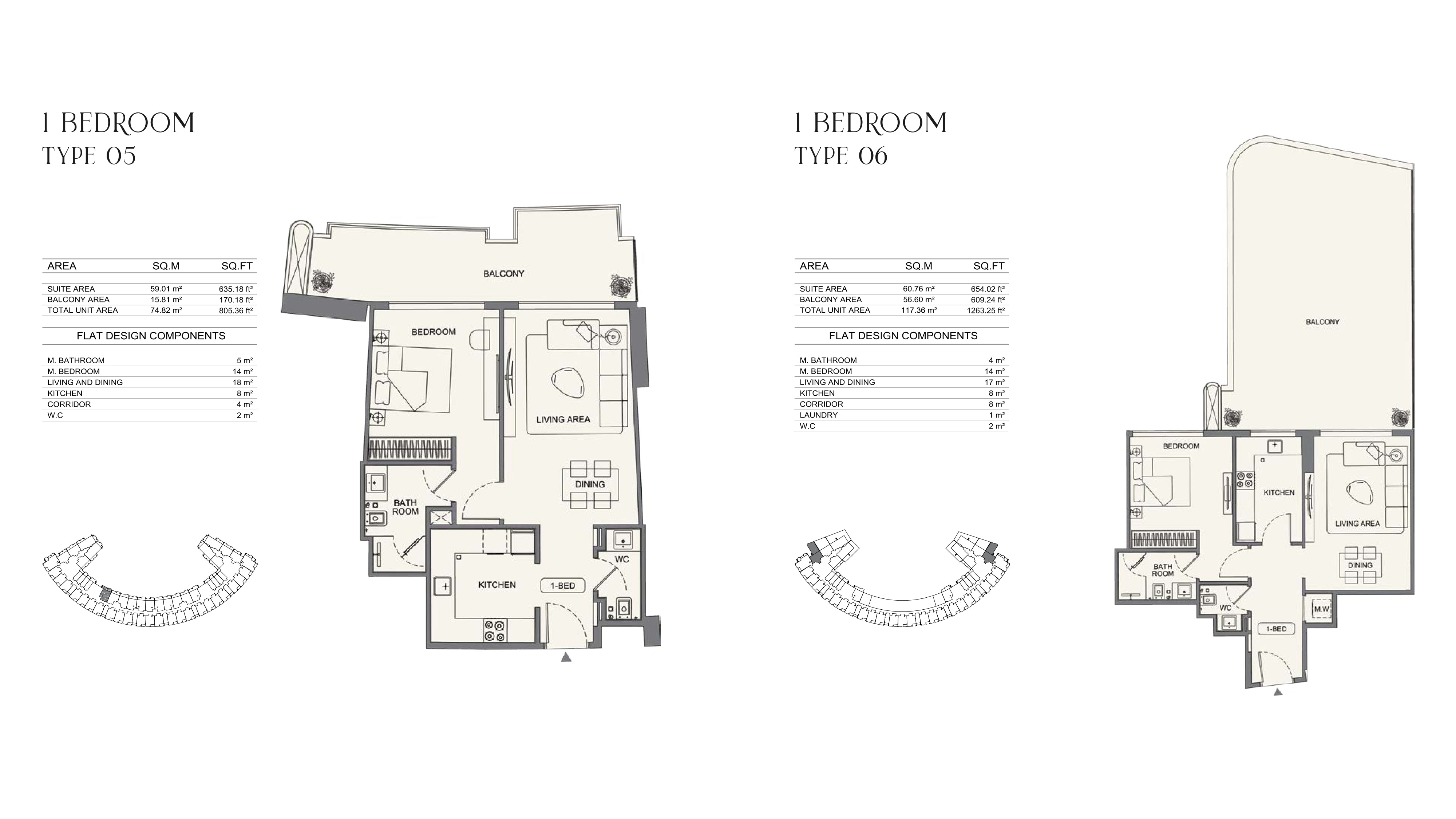 1 Bedroom Type 05-06