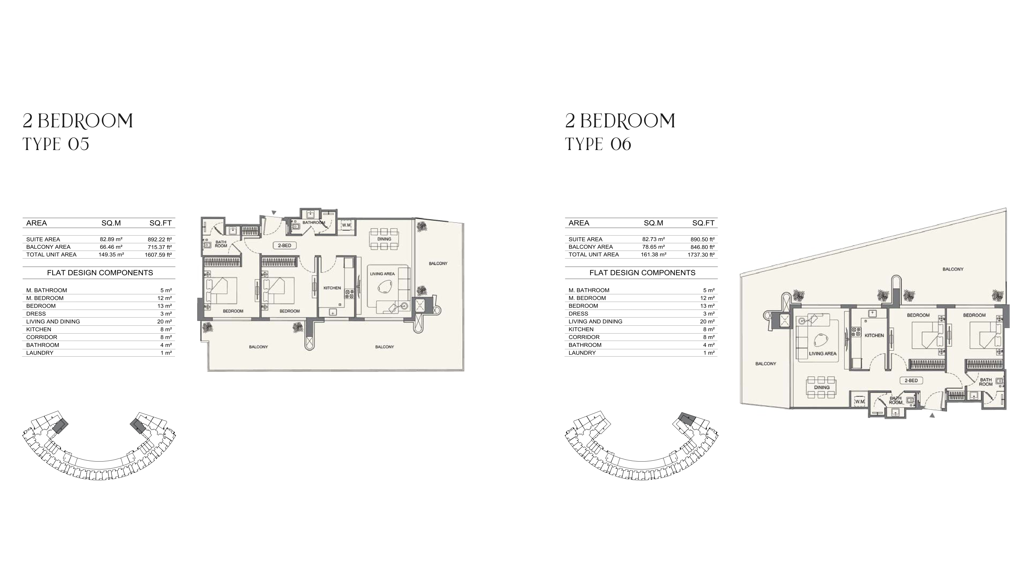2 Bedroom Type 05-06