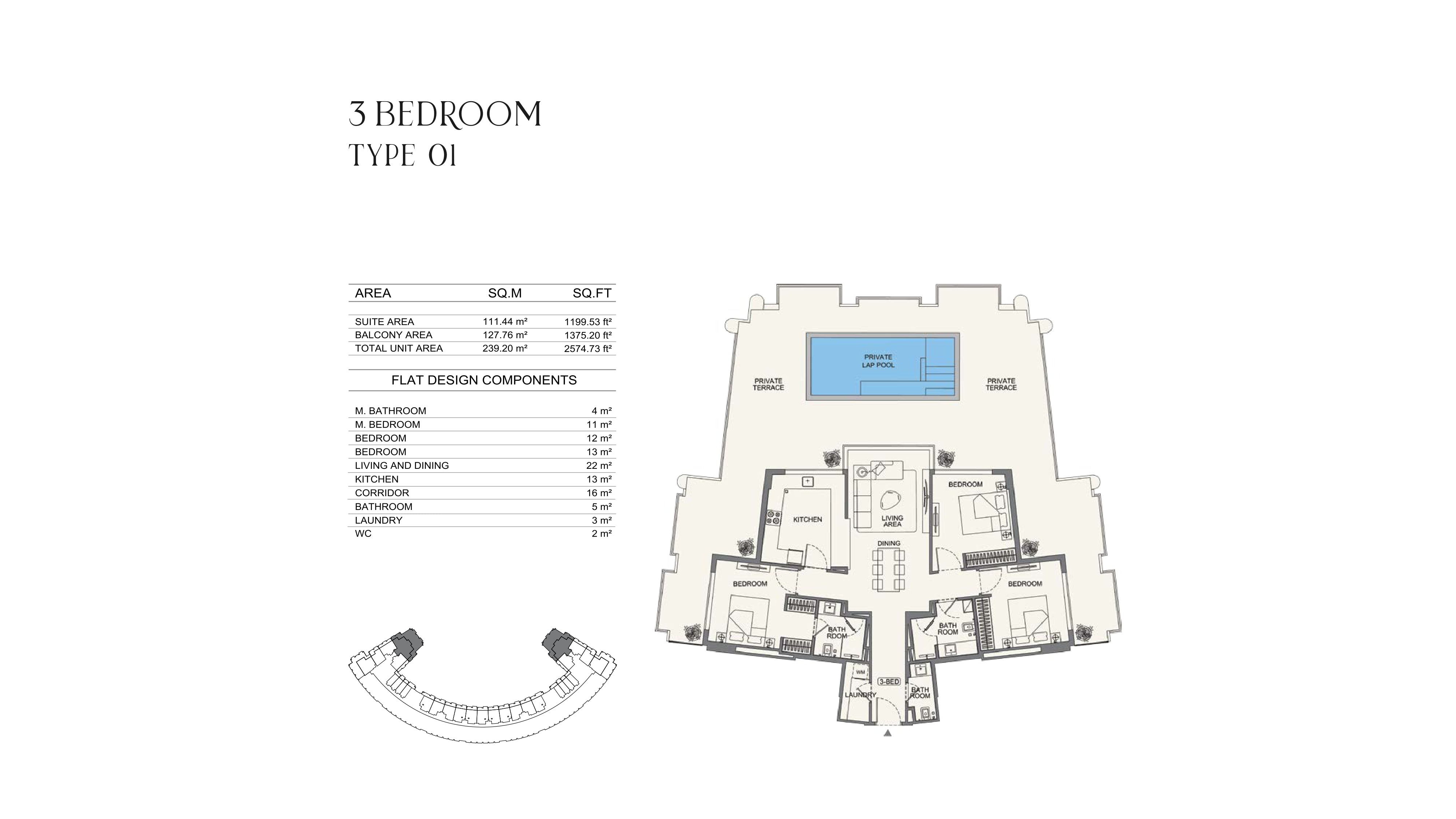 3 Bedroom Type 01