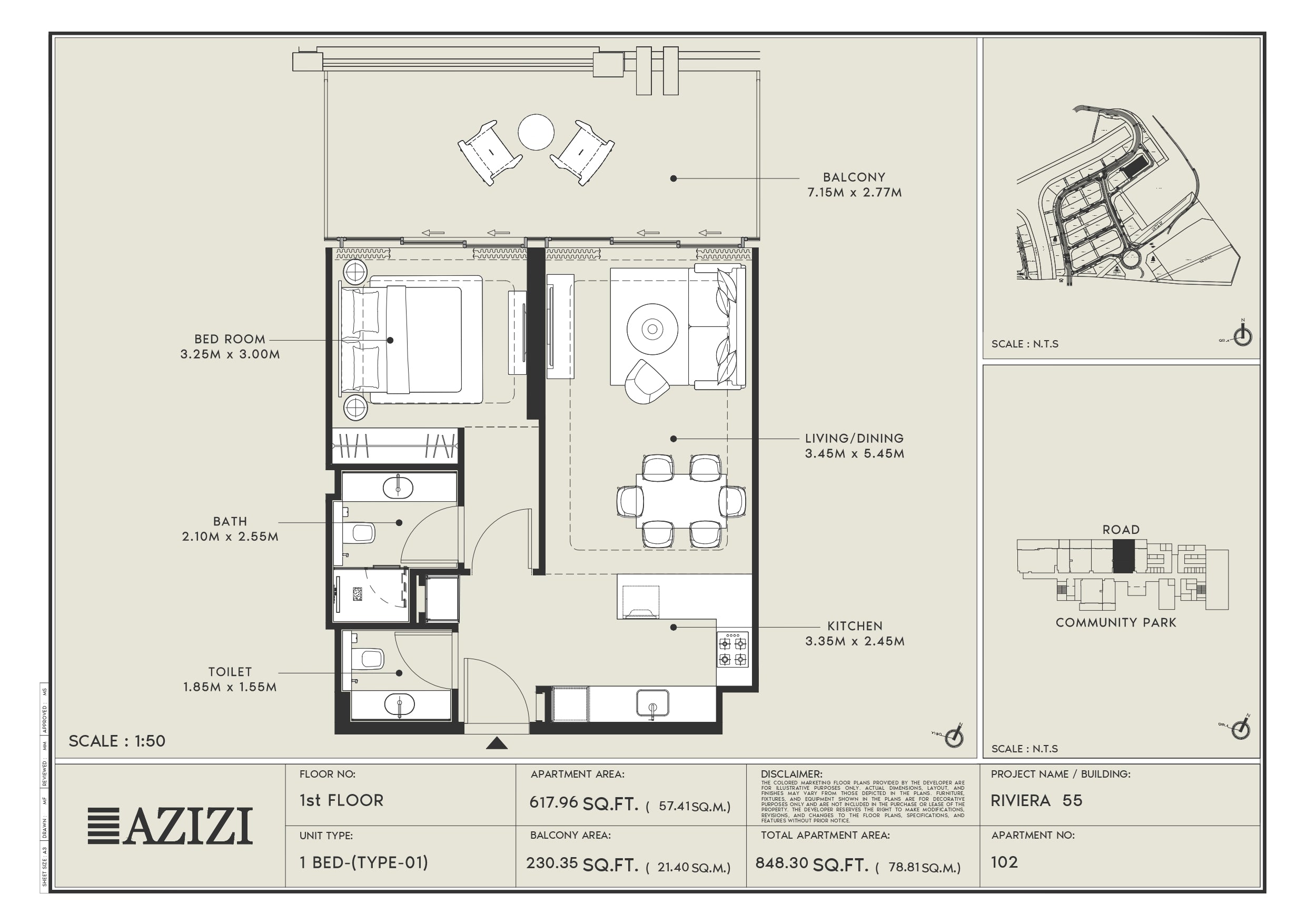 1 BED - TYPE 01